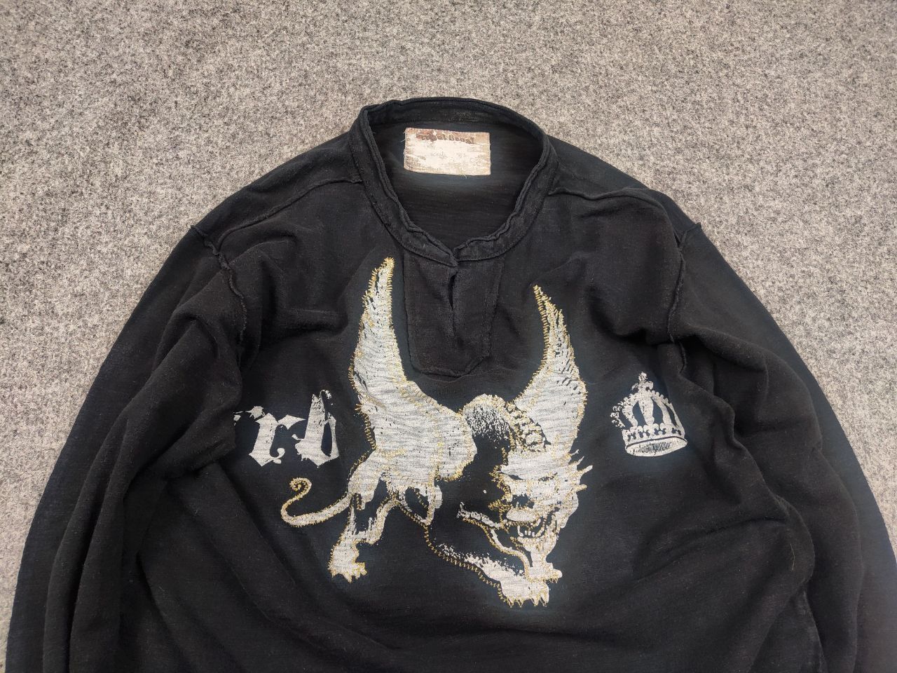 Le Grande Bleu (L.G.B.) Vintage l.g.b. Japanese Style Logo Faded Black long sleeve Size US M / EU 48-50 / 2 - 5 Thumbnail