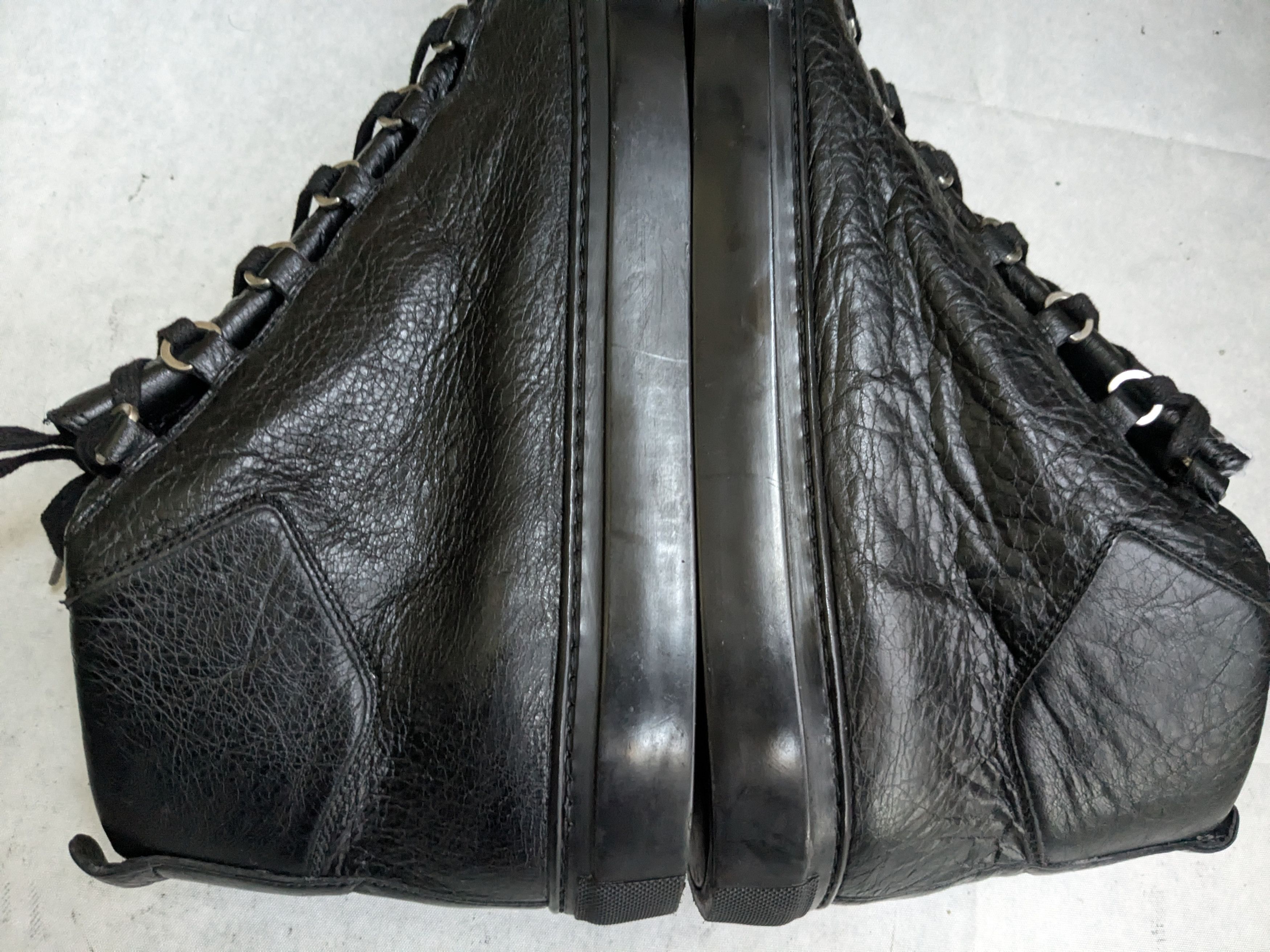 Balenciaga Balenciaga Arena Sneakers Black 13 High Tops Leather Size US 13 / EU 46 - 9 Thumbnail