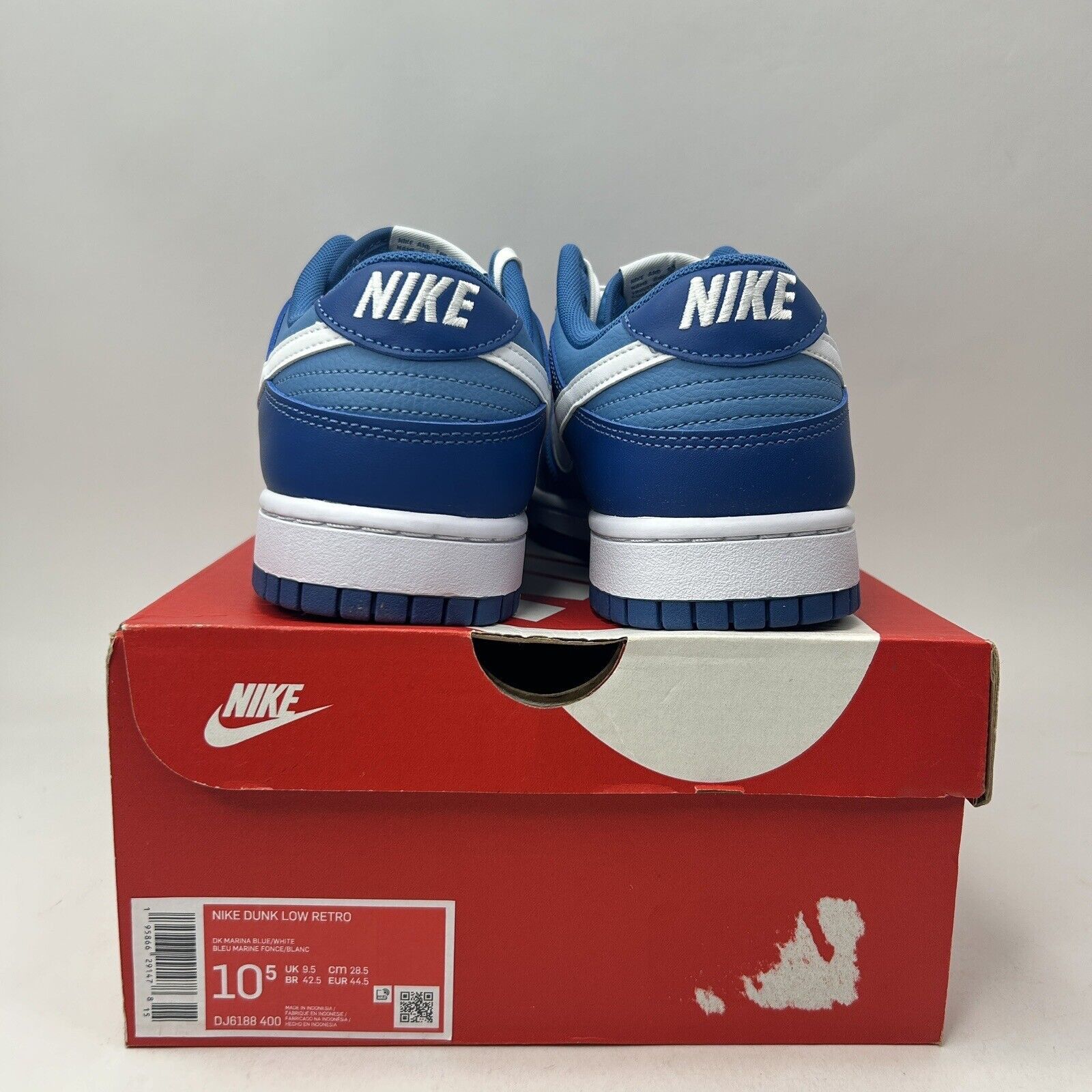 Nike Nike Dunk Low Retro “Dark Marina Blue” 2023 Size US 10.5 / EU 43-44 - 4 Thumbnail