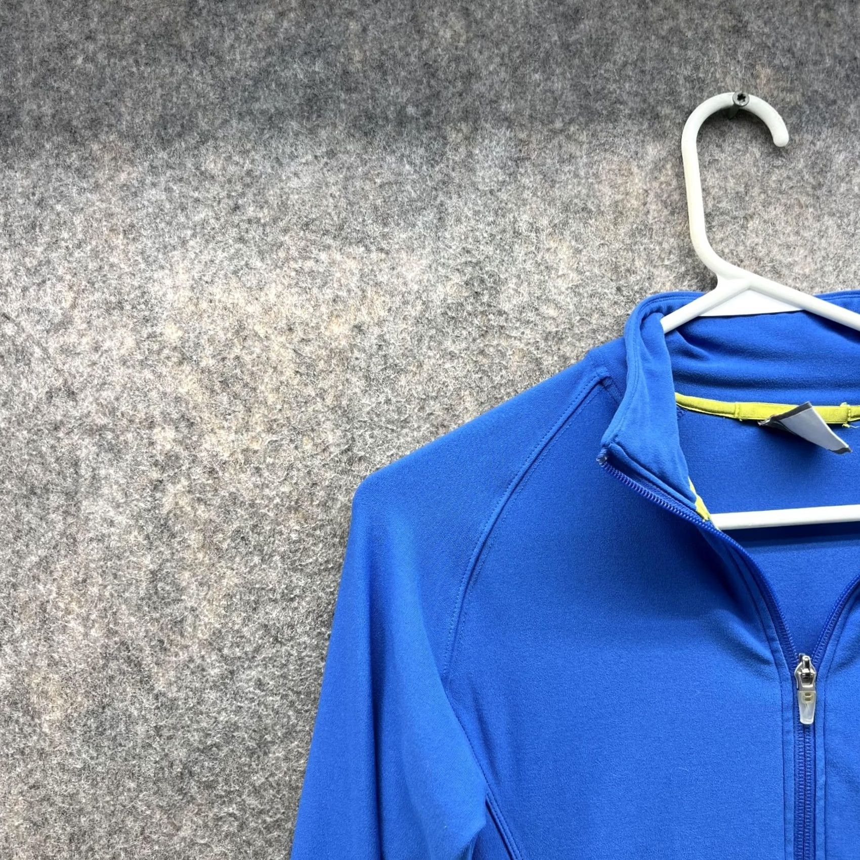 Nike VINTAGE Nike Sweater Women Small Blue Full Zip Dri Fit Mock Neck Knit Logo Shirt Size S / US 4 / IT 40 - 3 Thumbnail