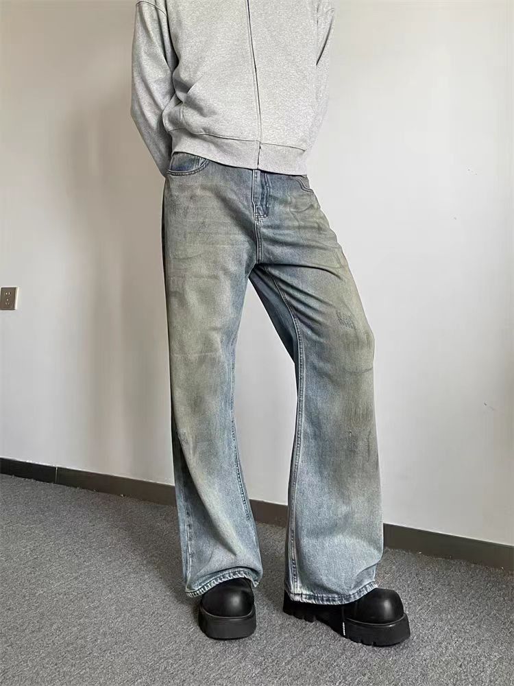 Japanese Brand × Jean Vintage Dirty Dye Micro Flare Wide Leg Jeans Size US 32 / EU 48 - 3 Thumbnail