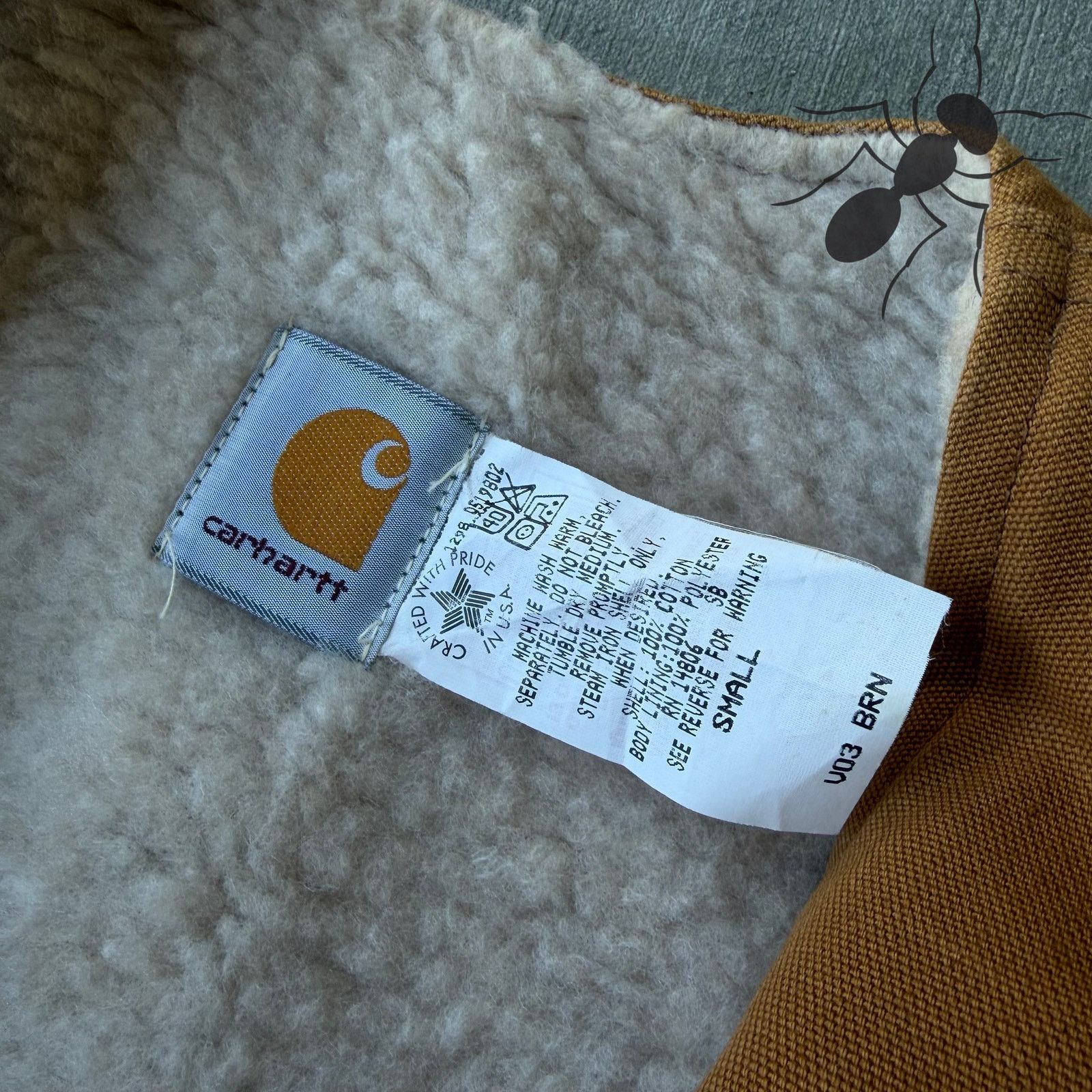 Carhartt × Vintage Carhartt V03 brown work wear vest Size US S / EU 44-46 / 1 - 3 Thumbnail