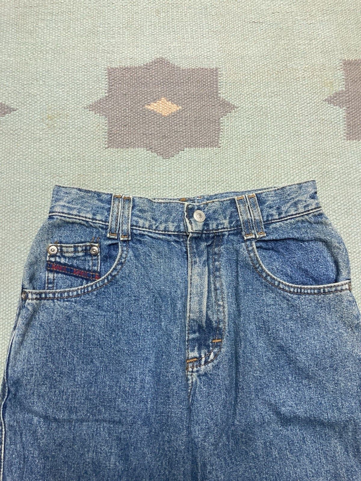 Vintage lee denim jeans straight leg Union USA women’s size 12 24x27 Size 24" / US 00 / IT 34 - 4 Thumbnail