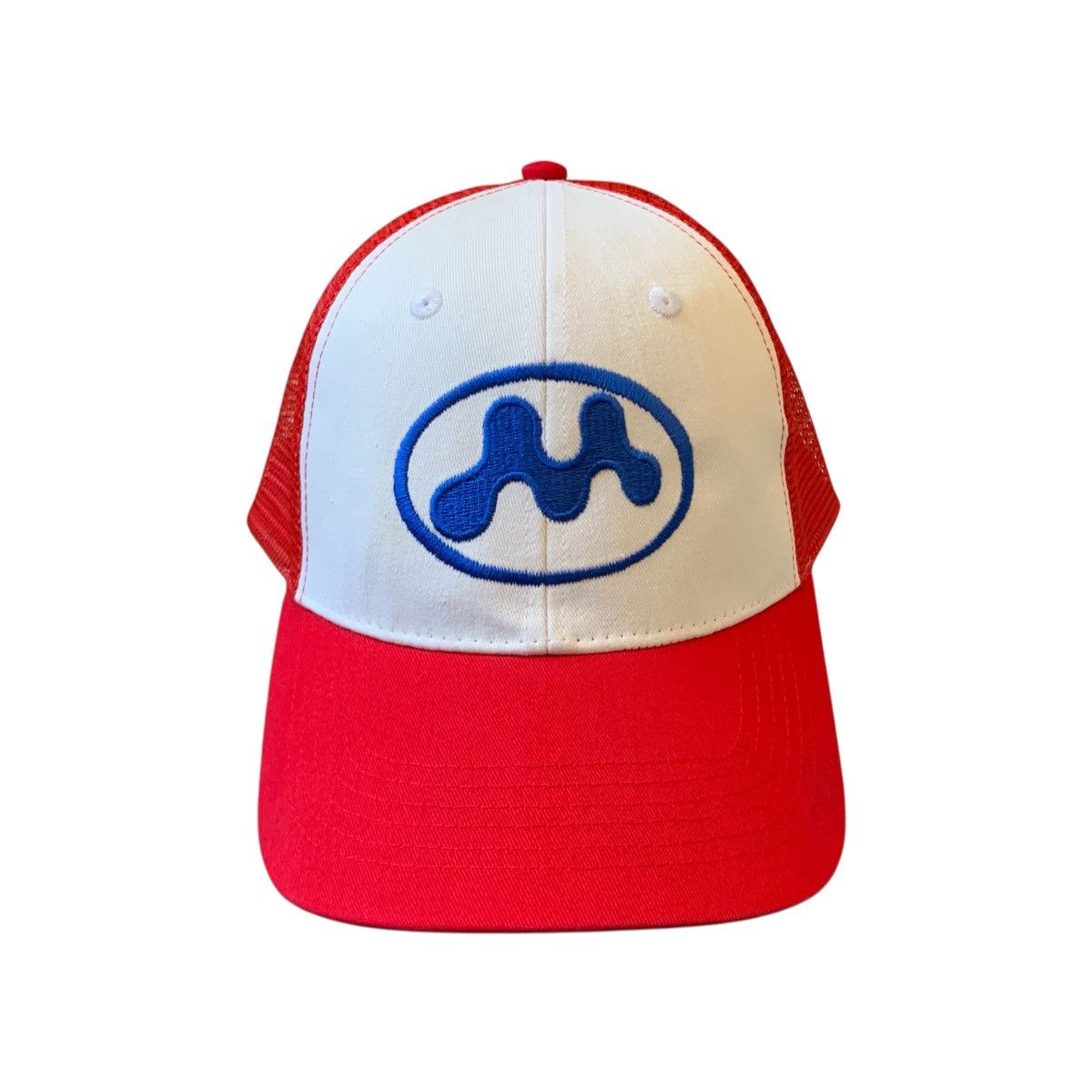 mowalola Puff Puff Trucker キャップ ブルー Mowalola Mowalola Puff Puff Trucker Hat Blue | Grailed