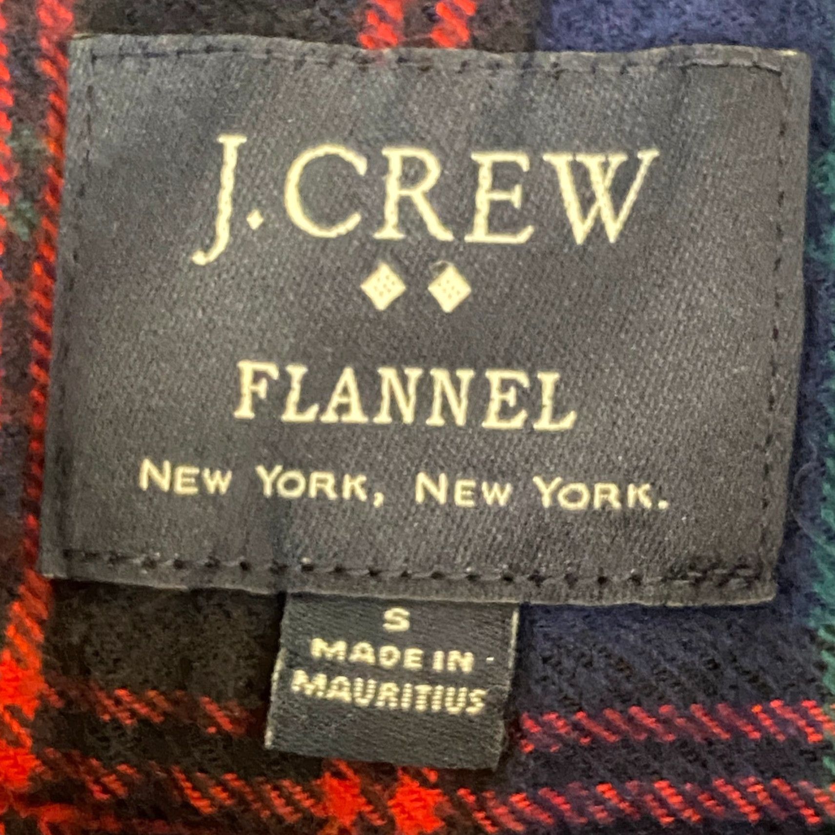 J.Crew J.Crew Shirt Mens Small Plaid Button Up Flannel Long Sleeve Blue Red Green Size US S / EU 44-46 / 1 - 3 Thumbnail