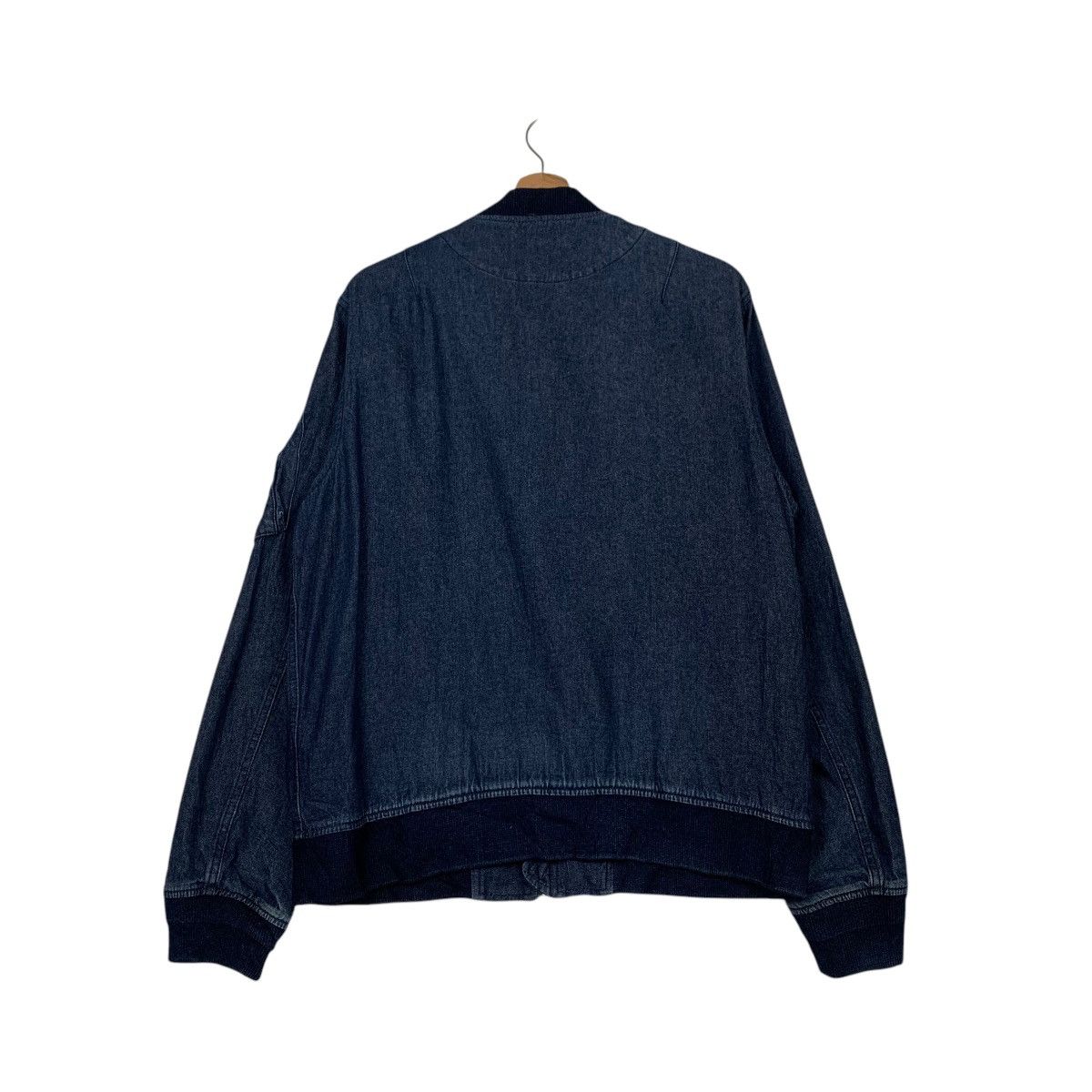 Japanese Brand BACK NUMBER Denim Bomber Jacket Jean Jacket #2192-C97 Size US L / EU 52-54 / 3 - 7 Thumbnail