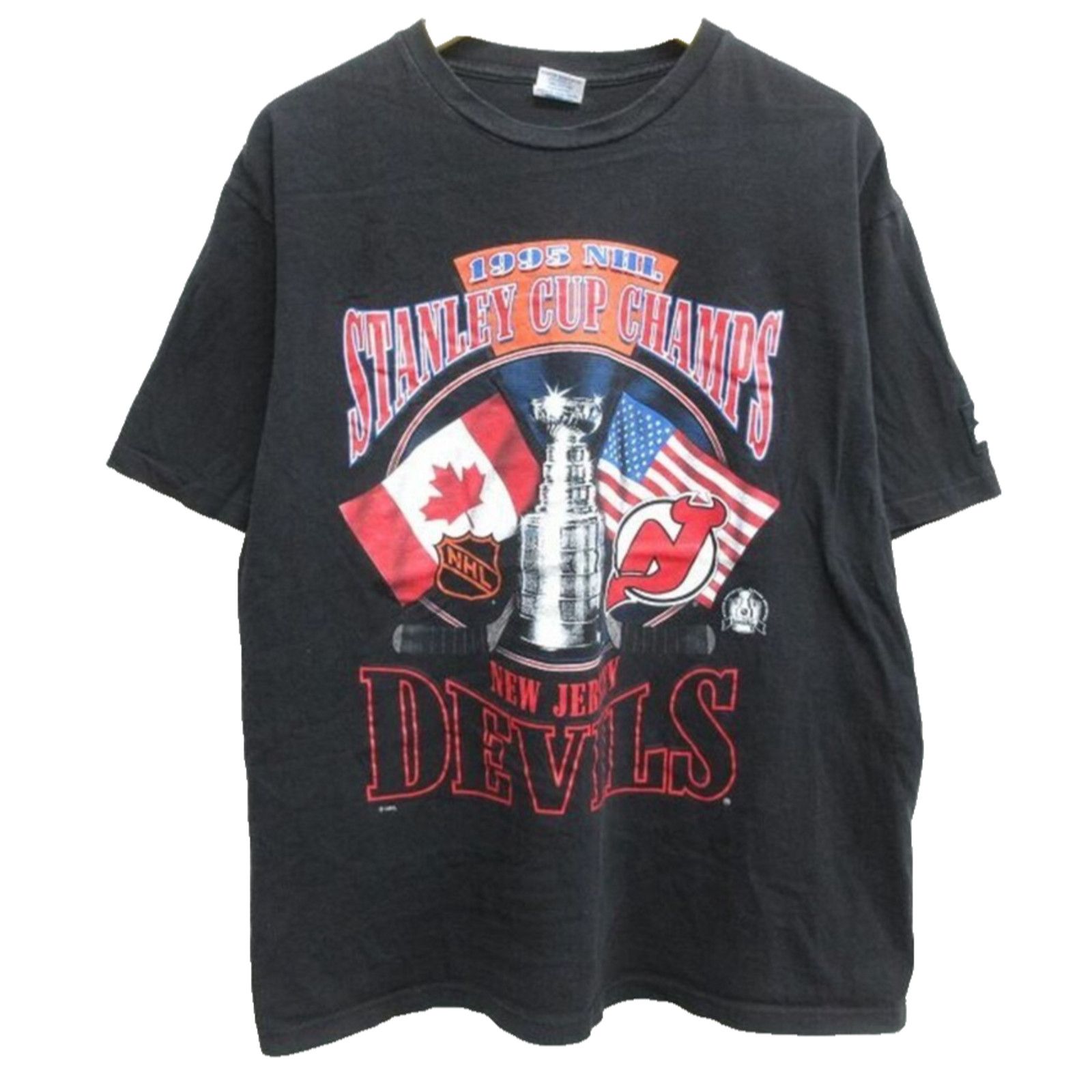 Starter New Jersey Devils 1995 NHL Stanley Cup Champs Starter T Sz L Size US L / EU 52-54 / 3 - 8 Thumbnail