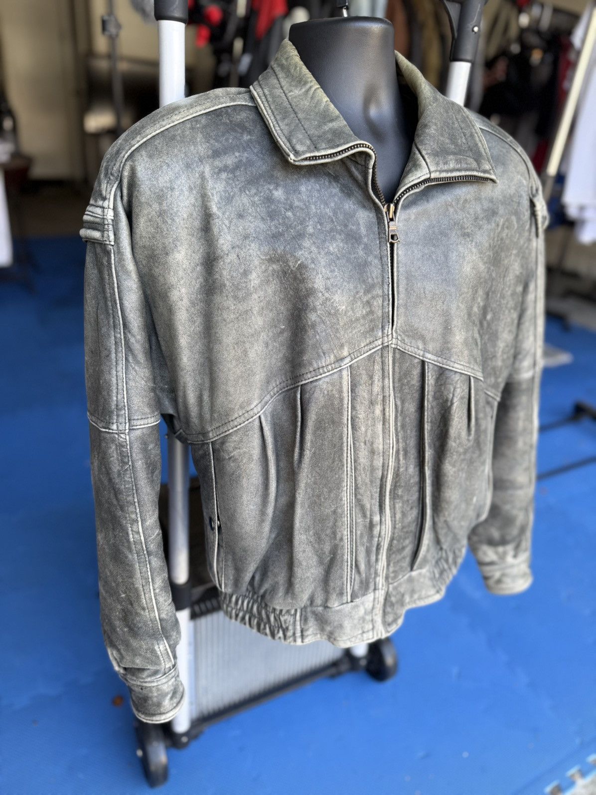 Designer × Genuine Leather × Vintage Vintage 80’s Greenwich Leather Jacket Size US M / EU 48-50 / 2 - 4 Thumbnail