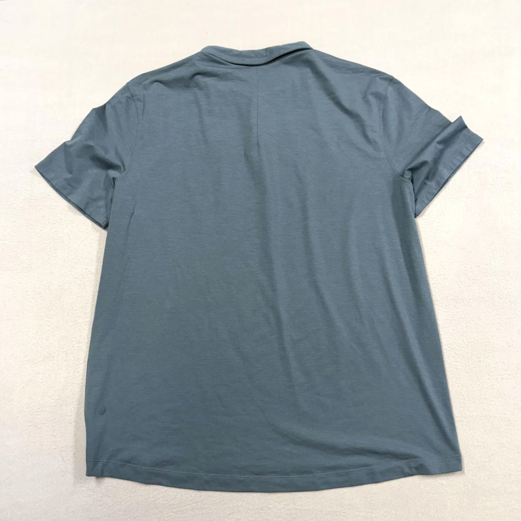 Lululemon Lululemon Polo Shirt Mens 2XL Blue Solid Golf Short Sleeve Performance Casual Shirt Size US XXL / EU 58 / 5 - 4 Thumbnail