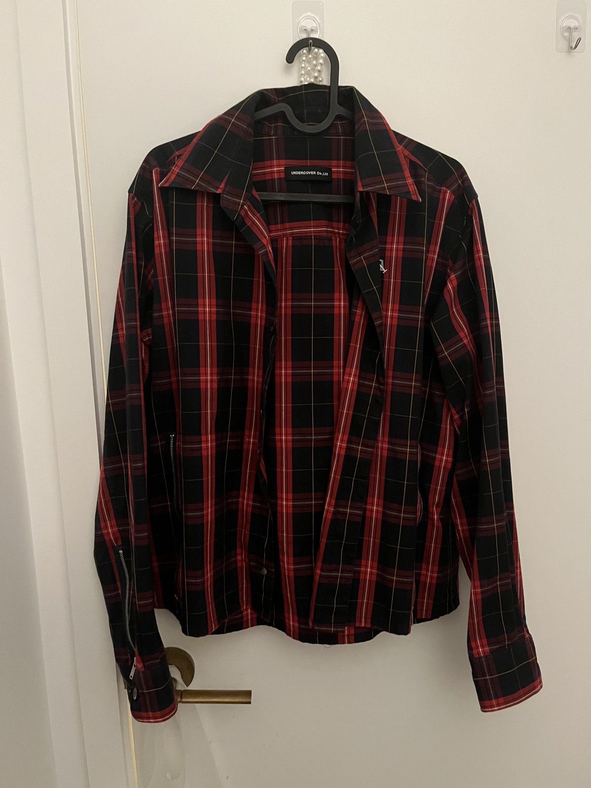 Jun Takahashi Undercover Bloody Geekers plaid button up Size US M / EU 48-50 / 2 - 2 Thumbnail