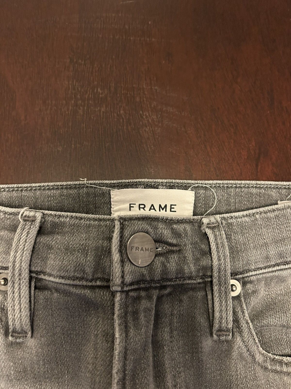 Frame Frame Grey Washed Denim Size US 32 / EU 48 - 5 Thumbnail