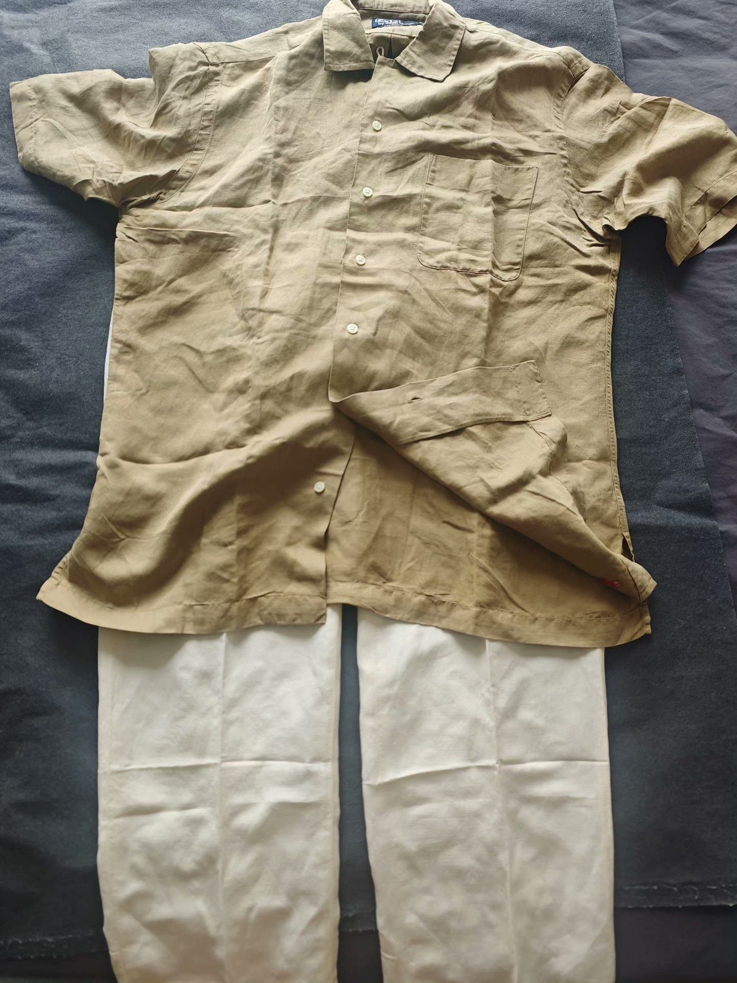 Polo Ralph Lauren Polo Ralph Lauren Cuban Collar Shirt Set Size US M / EU 48-50 / 2 - 1 Thumbnail