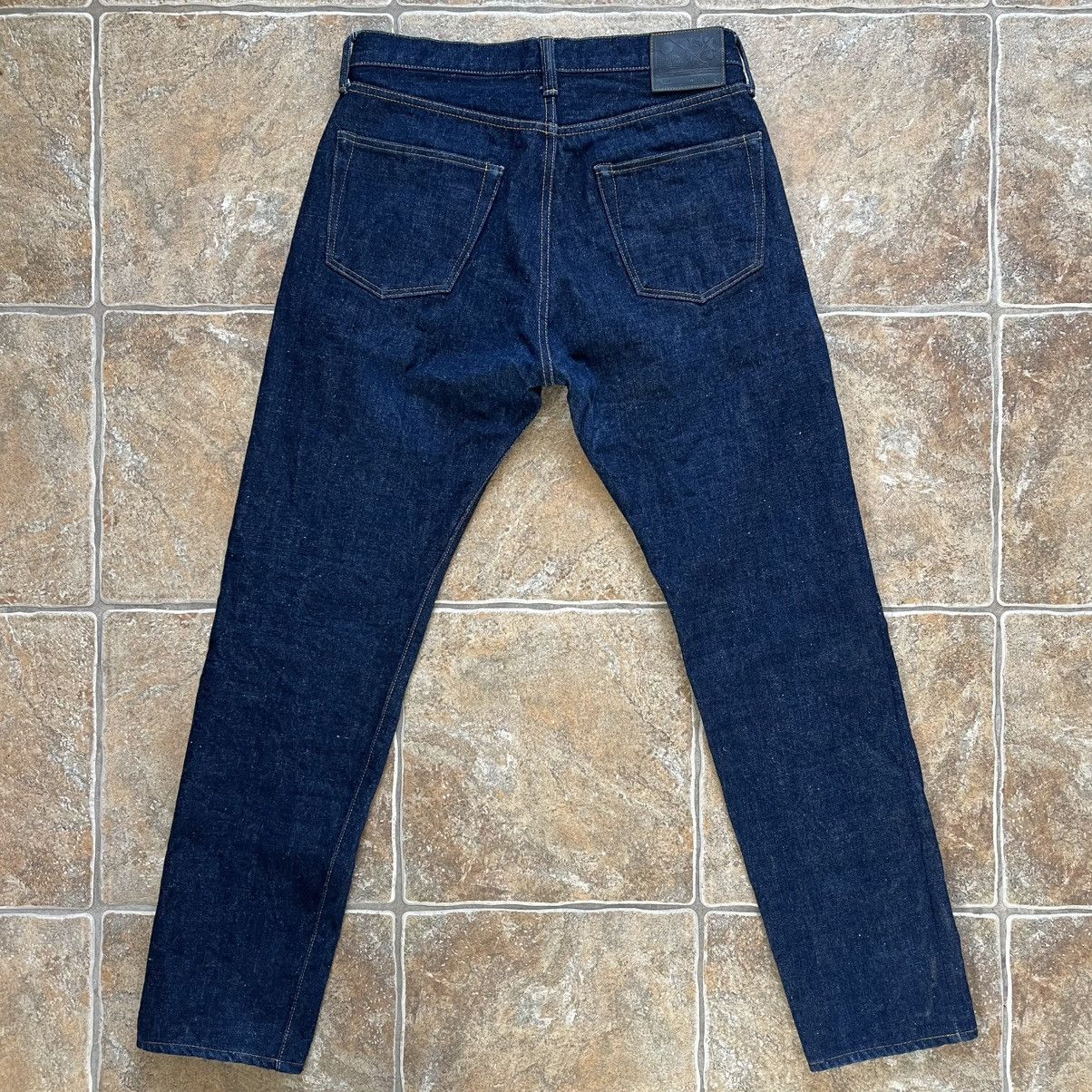 Samurai Jeans Samurai Jeans S211AX 18oz Ai Benkei, Relaxed Tapered, 35x32 Size US 35 - 2 Thumbnail