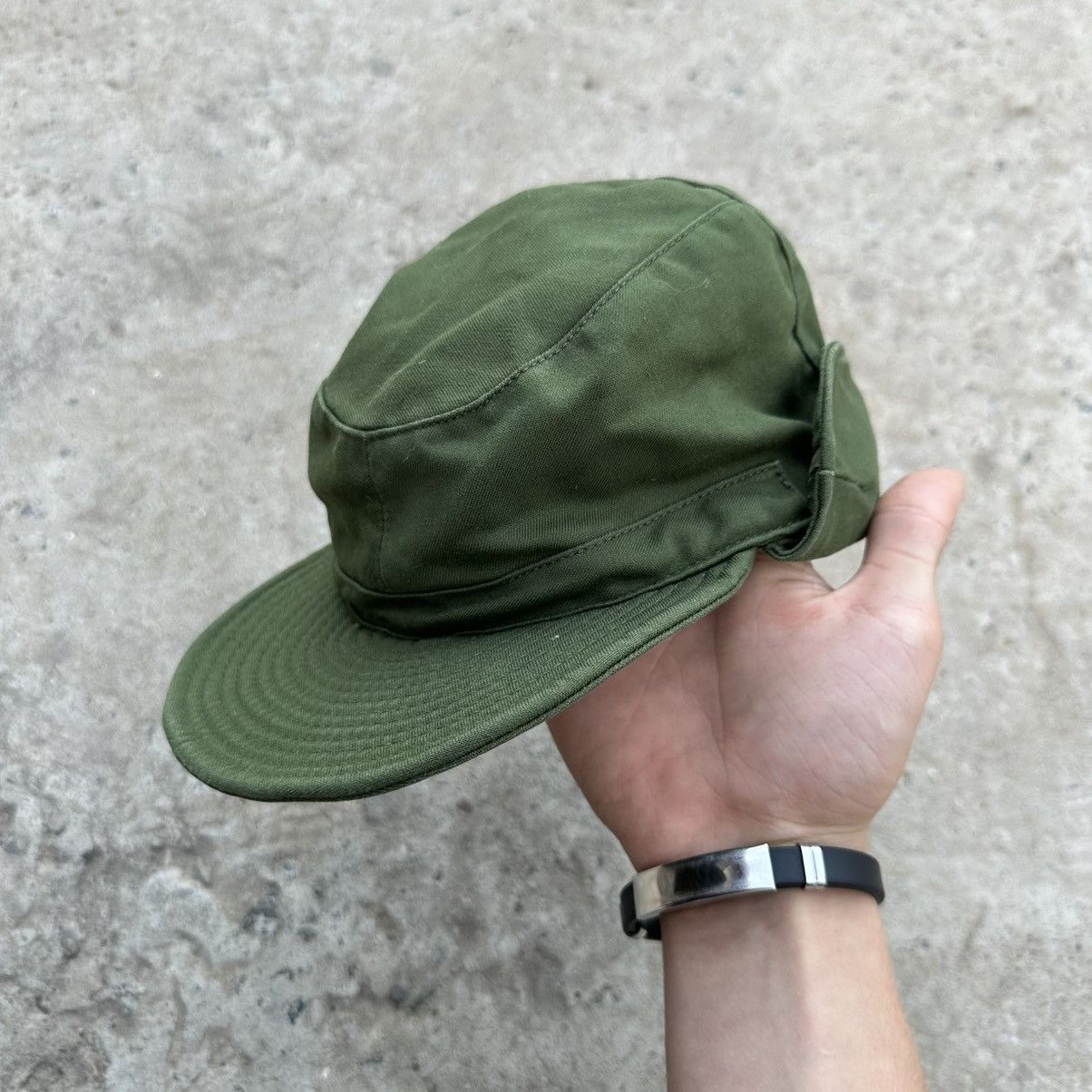 Issey Miyake Vintage Japanese Style Swedish Army Cap Hat Y2K Military Size ONE SIZE - 2 Thumbnail