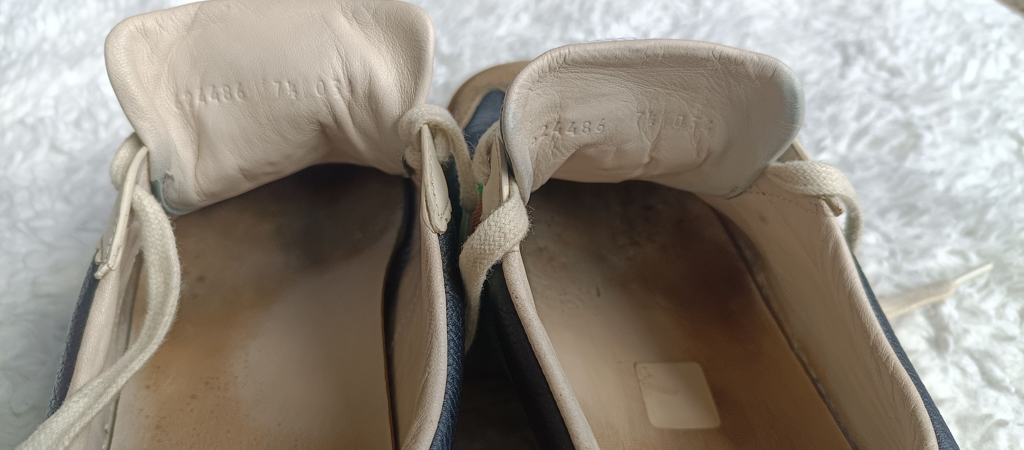 Gucci Gucci Web G74 GG Monogram Sneaker Black Leather 7.5 US/41EUR Size US 7.5 / EU 40-41 - 4 Thumbnail