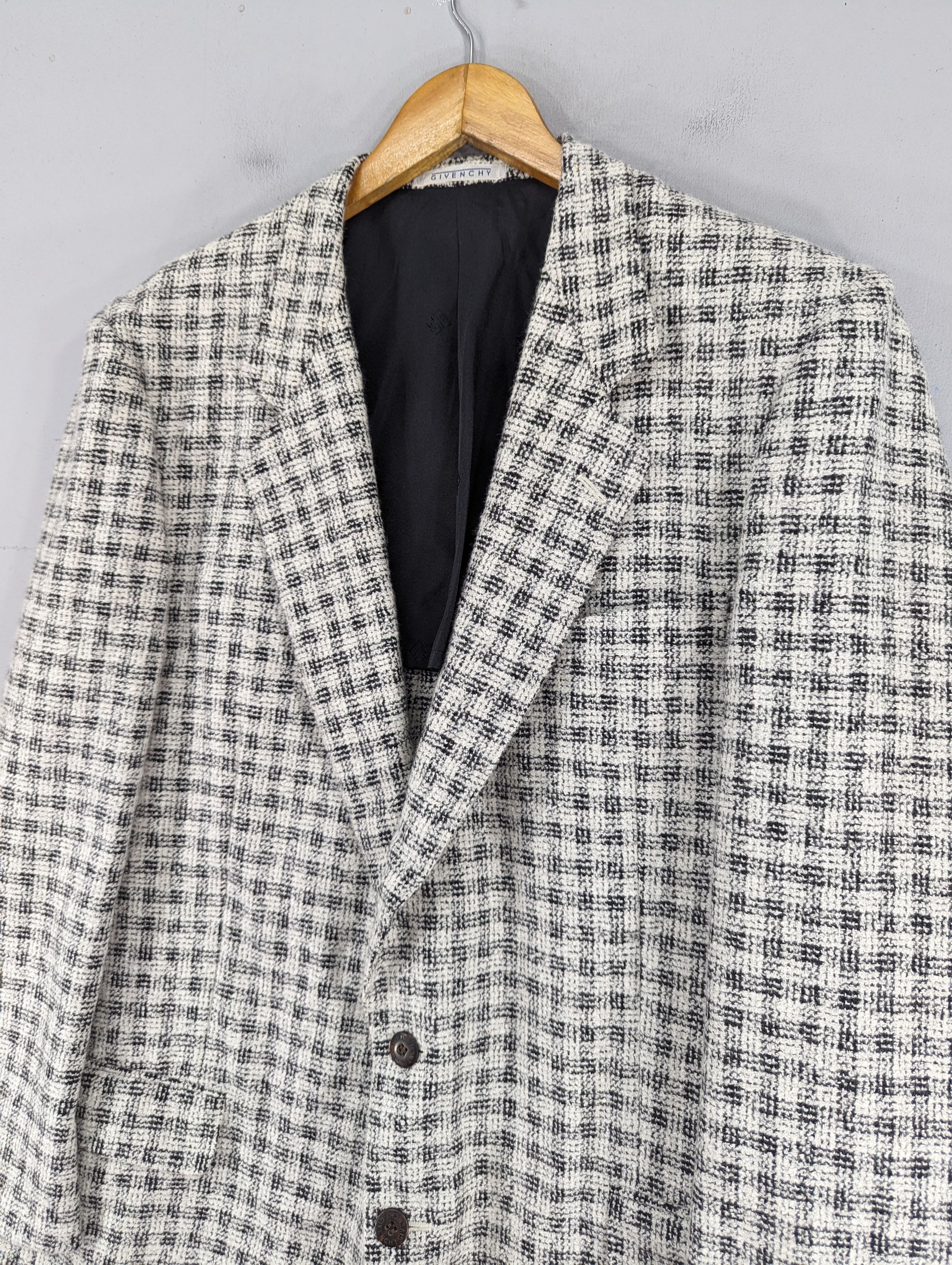 Givenchy Vintage Monsieur Givenchy Plaid Blazer Jacket Size US L / EU 52-54 / 3 - 5 Thumbnail