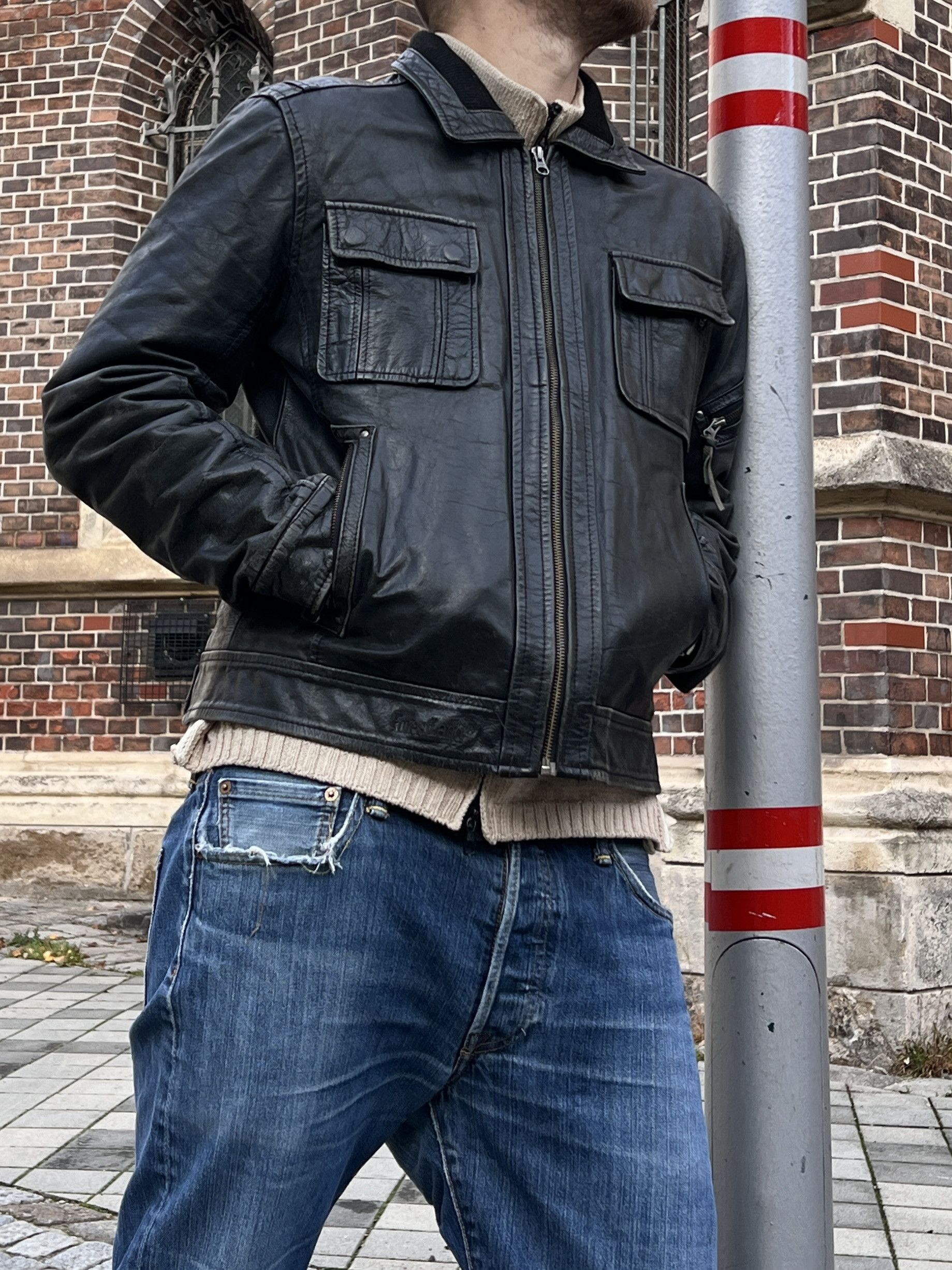 Hysteric Glamour Schott Avirex type VTG 00s Leather bomber jacket y2k baggy Size US M / EU 48-50 / 2 - 11 Thumbnail