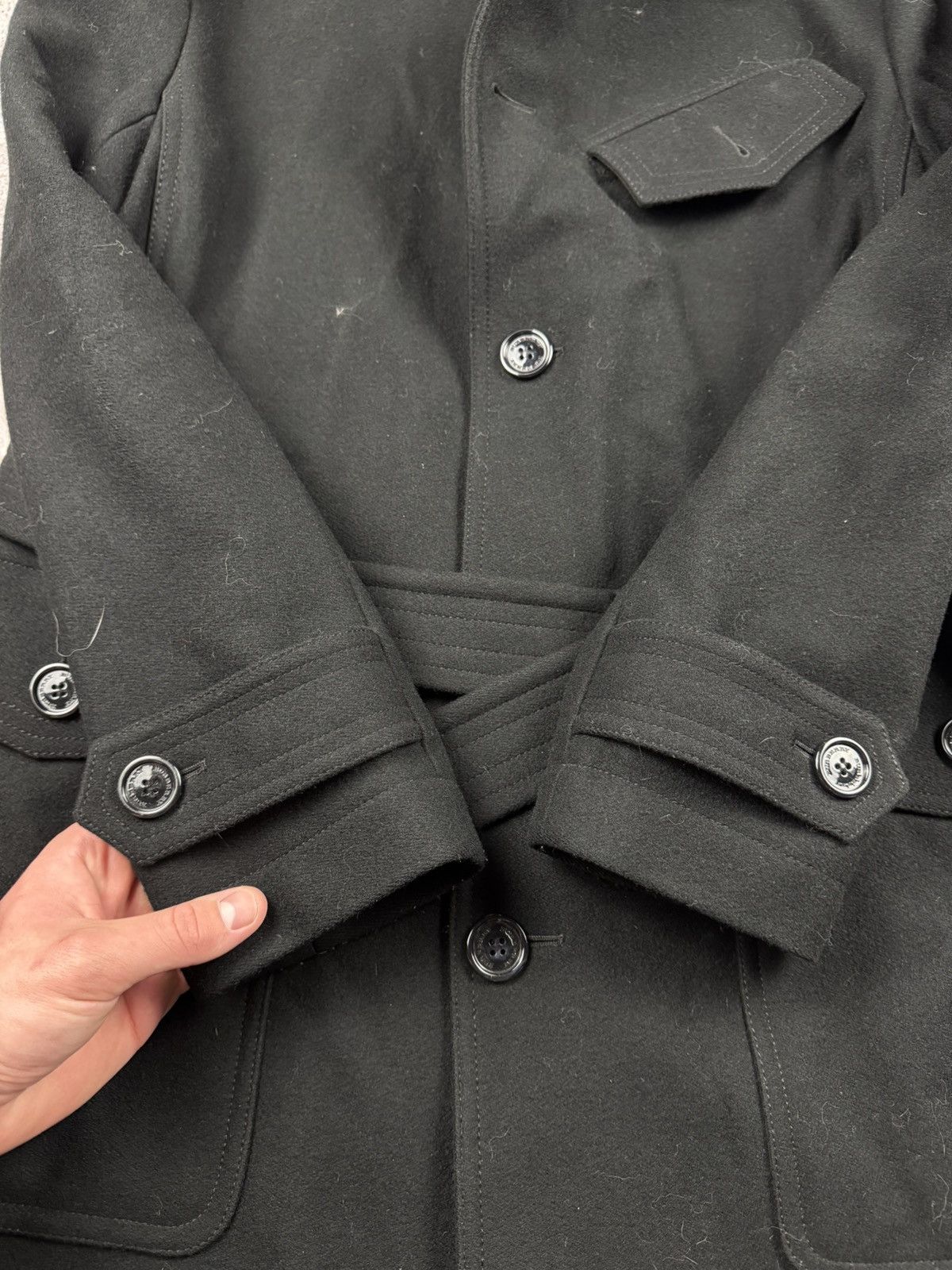 Burberry Burberry wool/fur checkered collar duffle trench coat Size US M / EU 48-50 / 2 - 16 Thumbnail