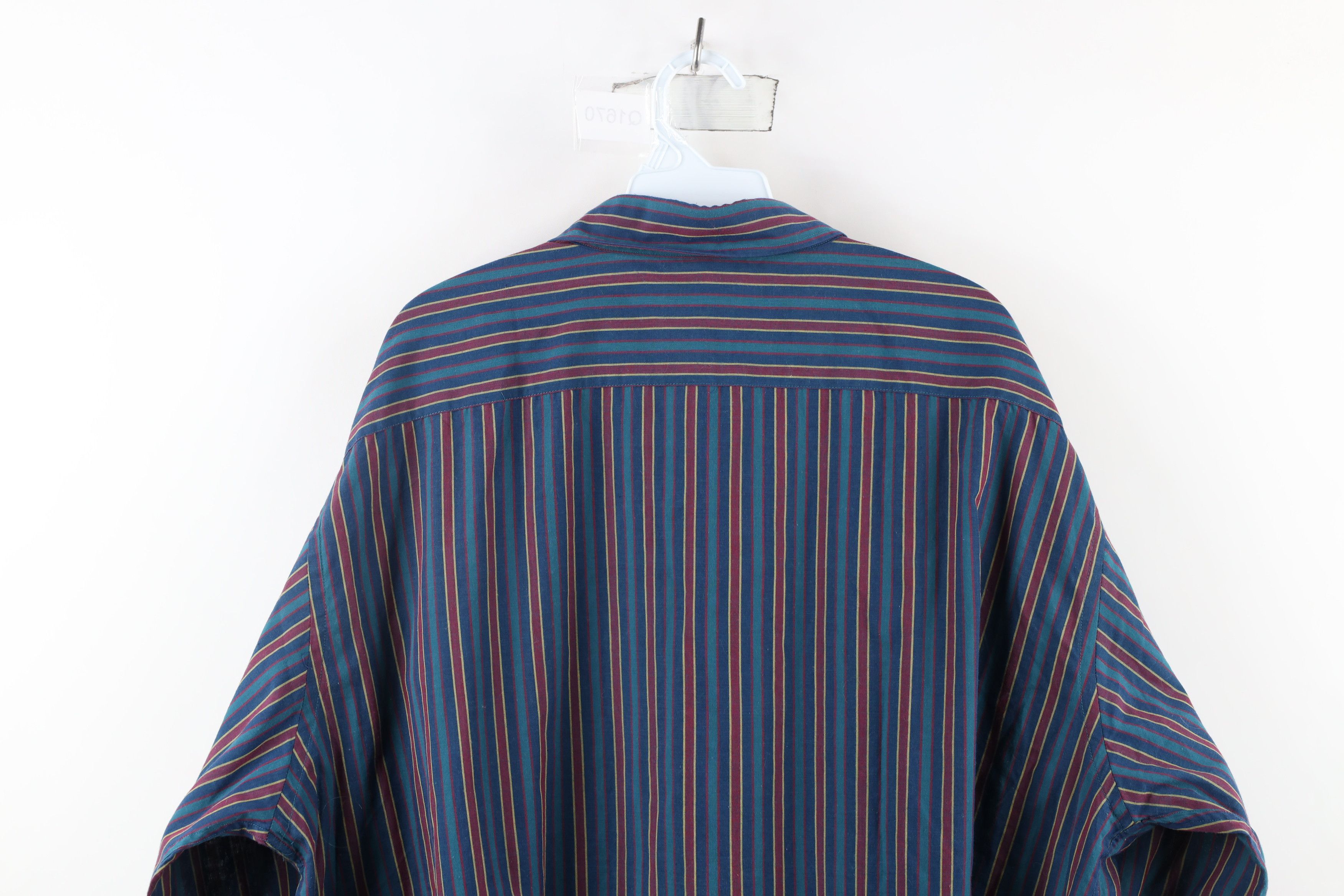 Vintage Vintage 90s Streetwear Rainbow Striped Button Down Shirt Size US XXL / EU 58 / 5 - 8 Thumbnail