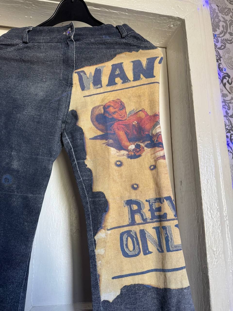 Japanese Brand × Vintage Maille Demoiselle Flare Jeans Japanese Brand Size 25" / US 0 / IT 36 - 2 Thumbnail