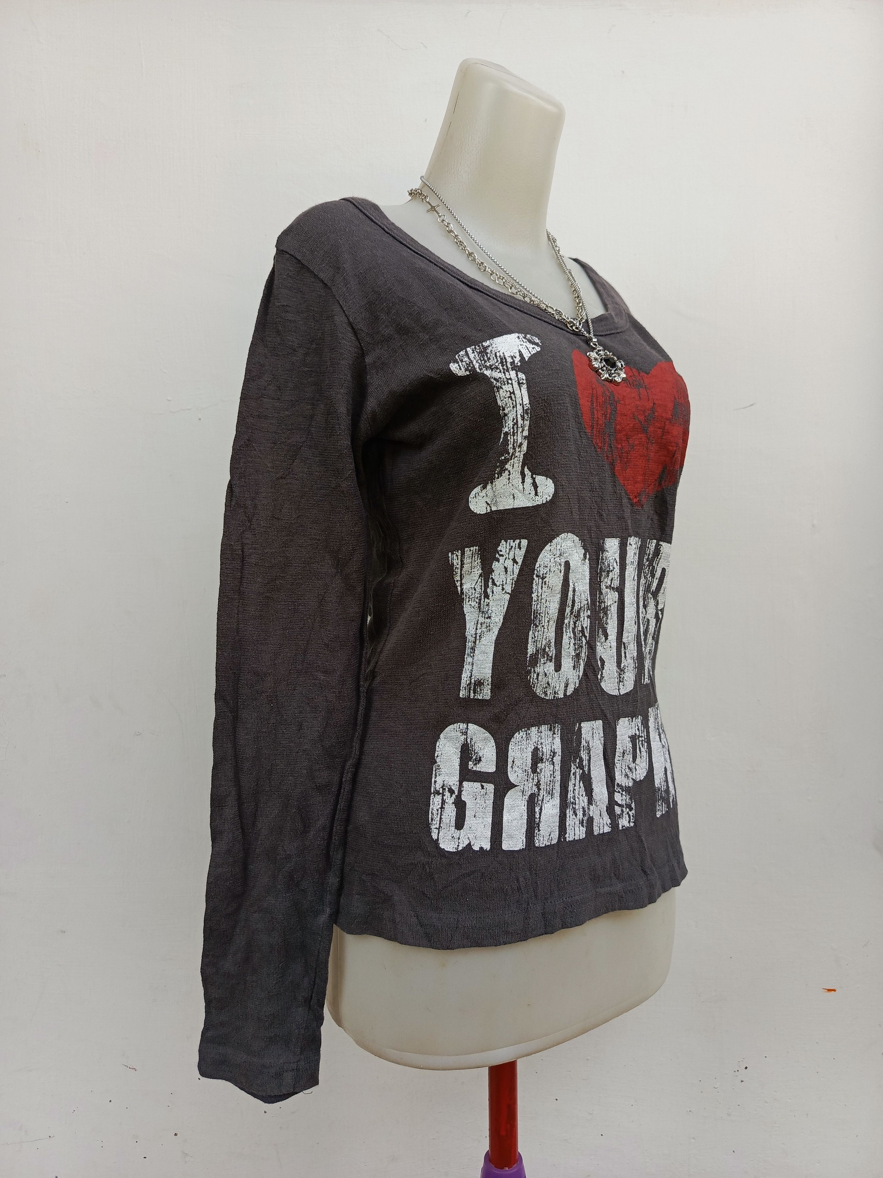 Japanese Brand Space Opera I Love Your Graph Shirt Size M / US 6-8 / IT 42-44 - 3 Thumbnail