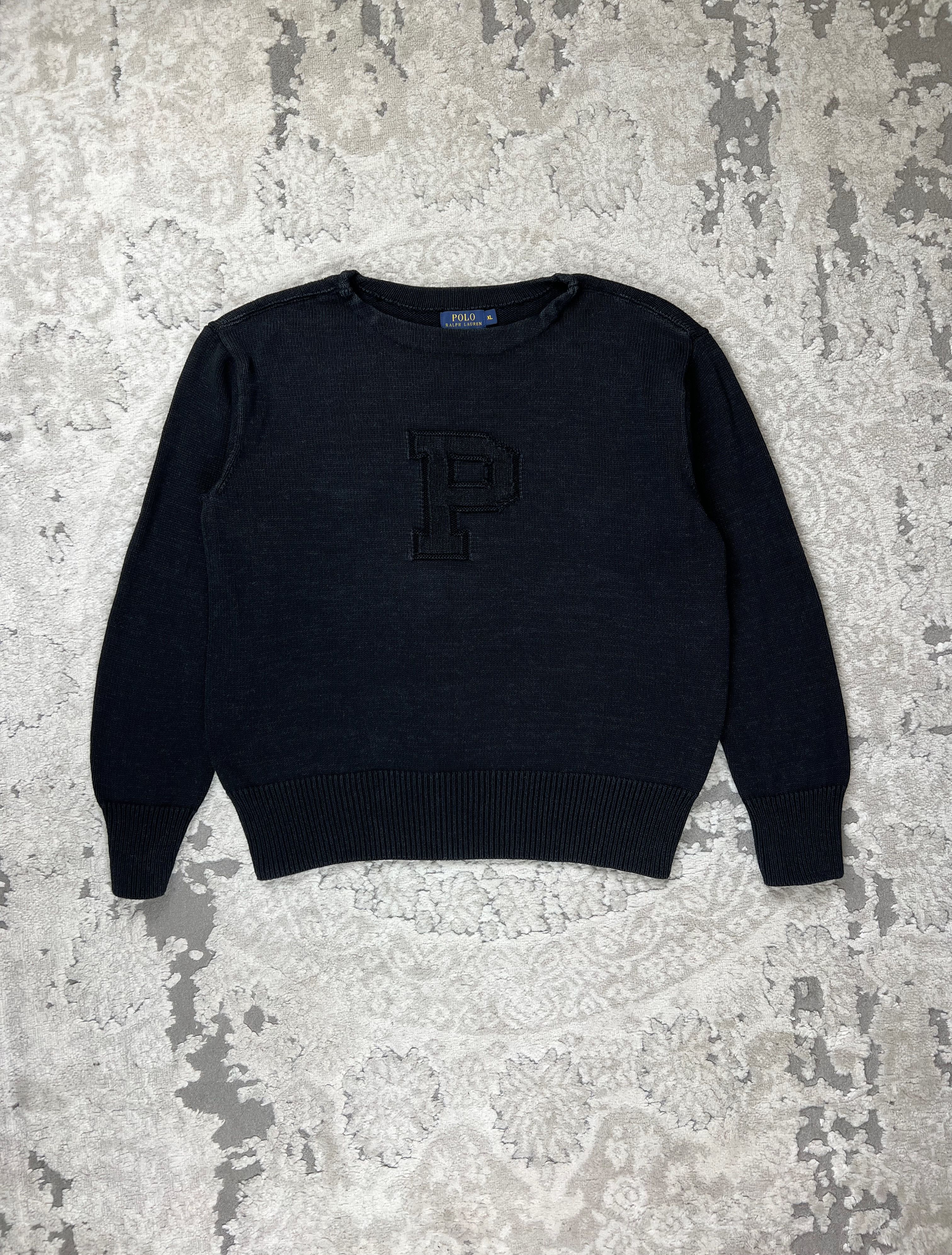 Polo Ralph Lauren Polo Ralph Lauren Varsity Collegiate “P” Knit Sweater Size US XL / EU 56 / 4 - 1 Thumbnail