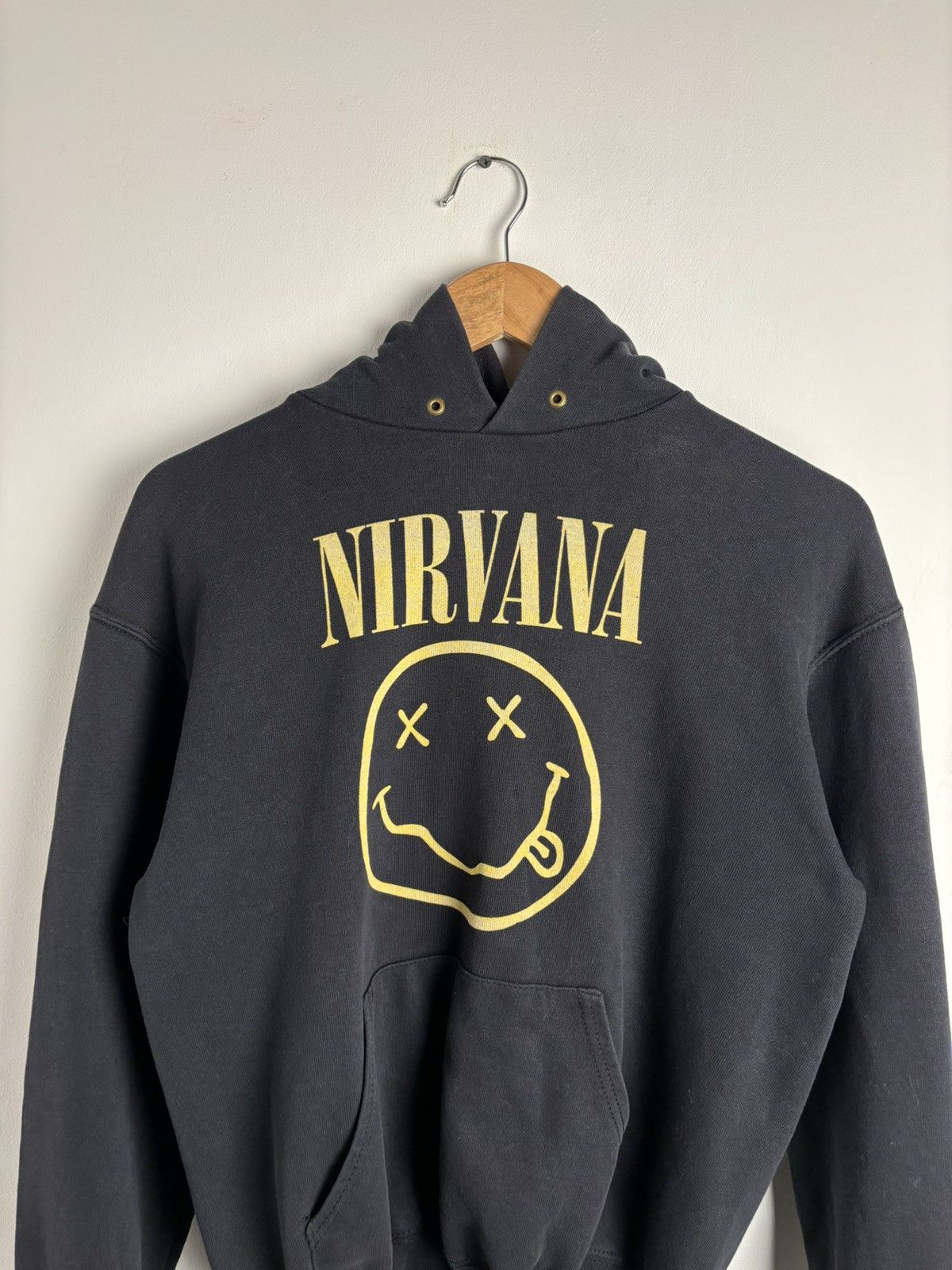 Nirvana × Vintage Vintage Nirvana Logo Faded Hoodie Size US S / EU 44-46 / 1 - 2 Thumbnail