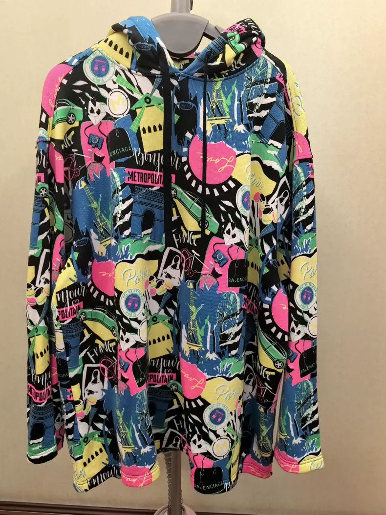 Balenciaga Balenciaga Hooded fleece sweatshirt 2502-Nextarrow Size US S / EU 44-46 / 1 - 1 Thumbnail