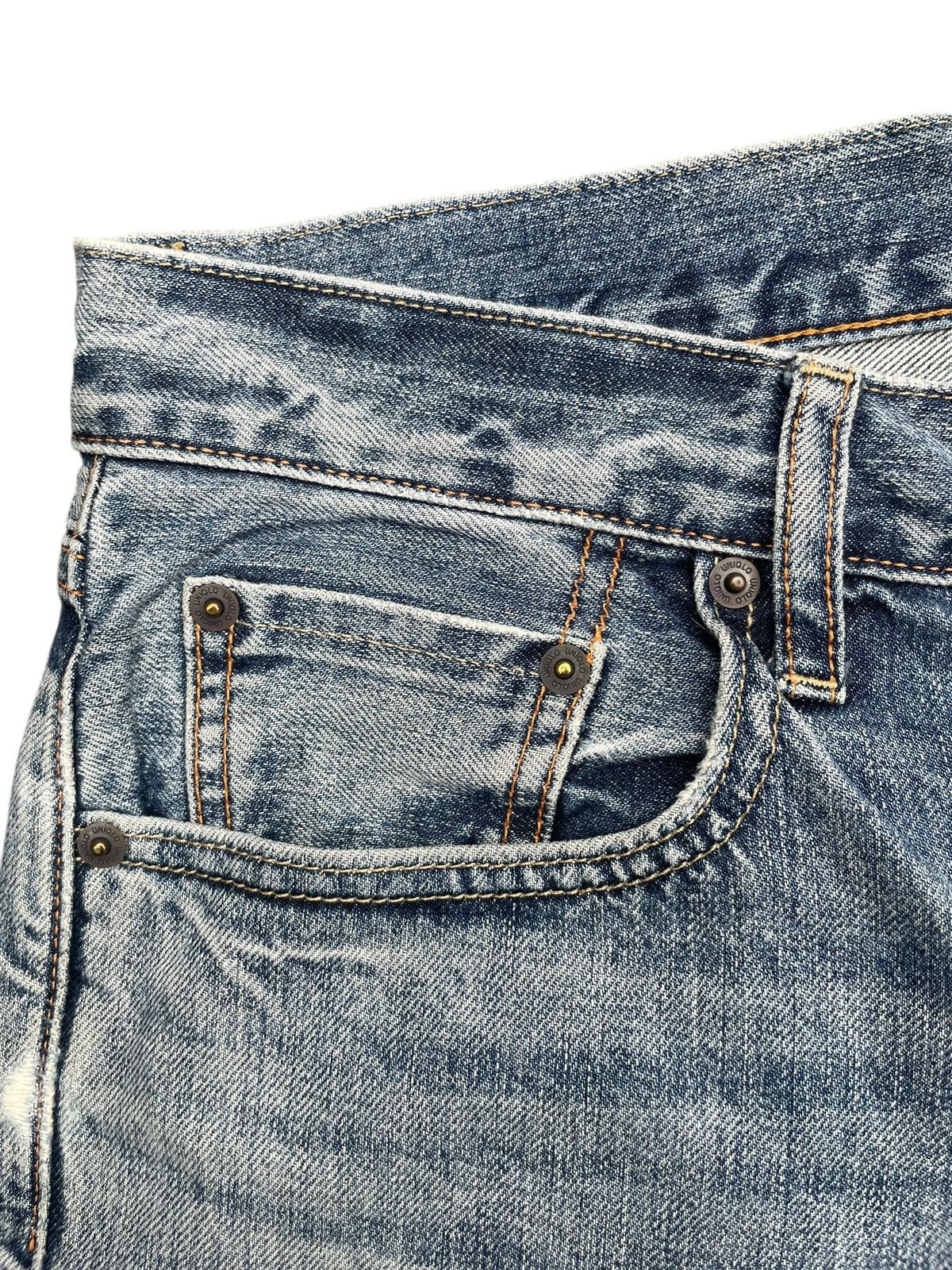 Japanese Brand × Uniqlo Uniqlo Selvedge Distresed Jeans Size US 35 - 7 Thumbnail