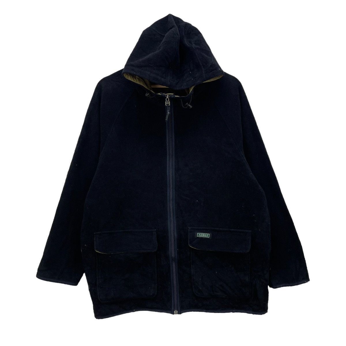 Aigle Vintage Aigle Polartec Blank Fleece Hooded Jacket Size US M / EU 48-50 / 2 - 1 Thumbnail