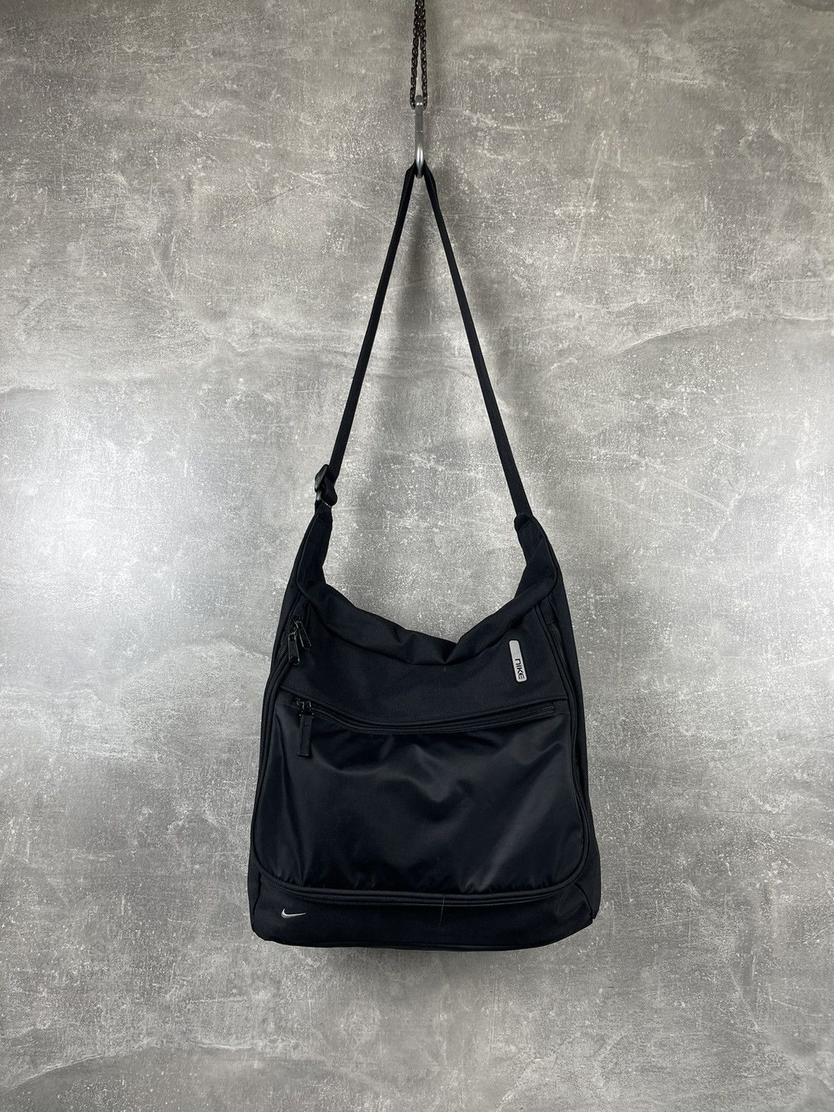 Nike Black Nylon Bag Tote Crossbody Sports Travel Gym