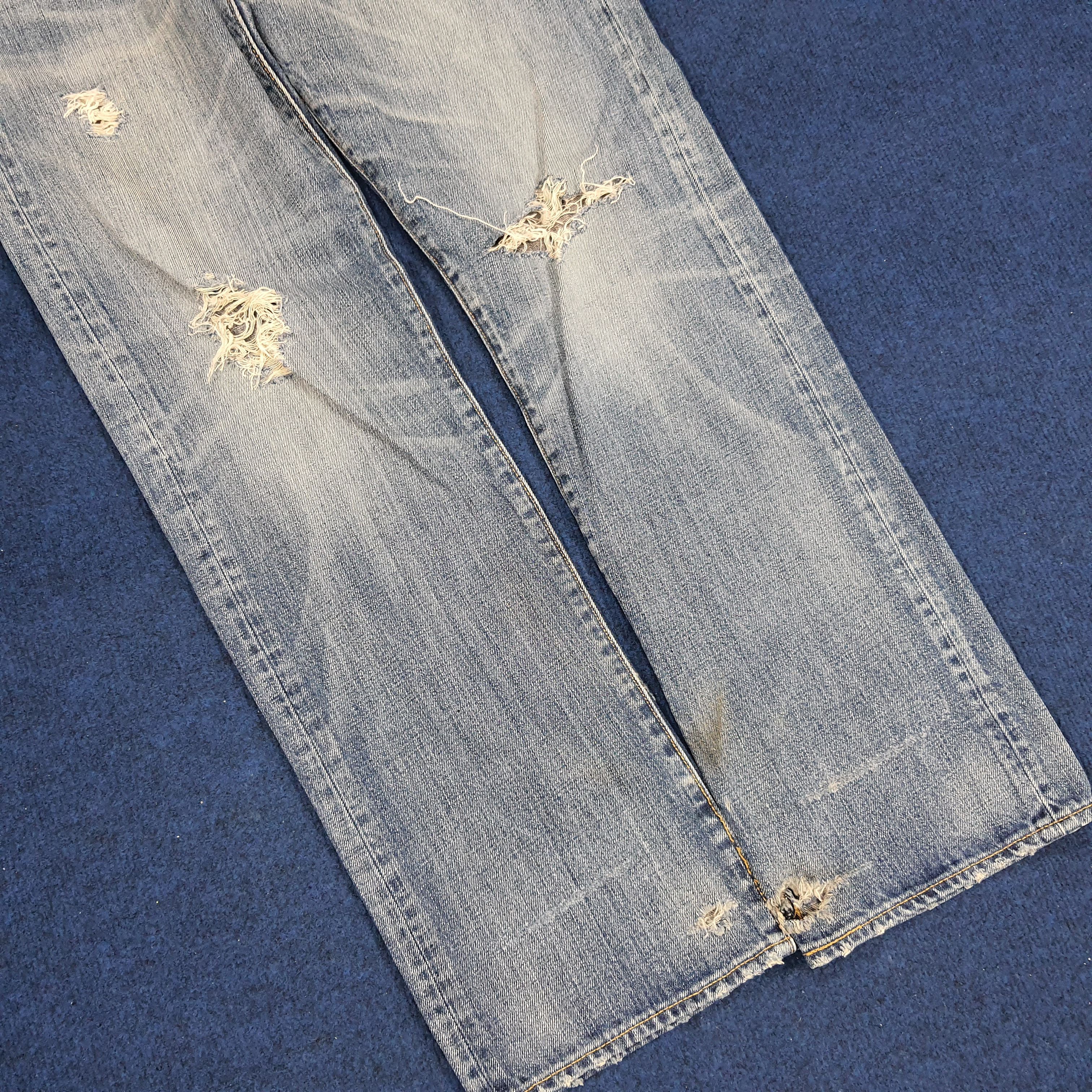 Levi's × Vintage Vintage Levis 501 Distressed Style Jeans Size US 34 / EU 50 - 3 Thumbnail