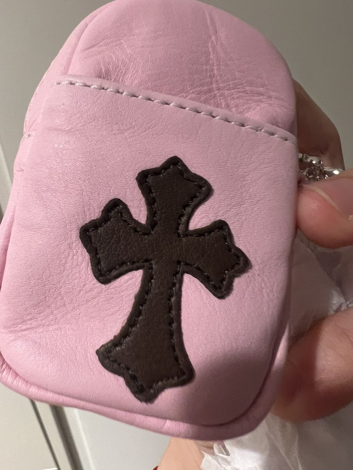 Chrome Hearts Leather cross patch AirPod case bag Size ONE SIZE - 10 Thumbnail