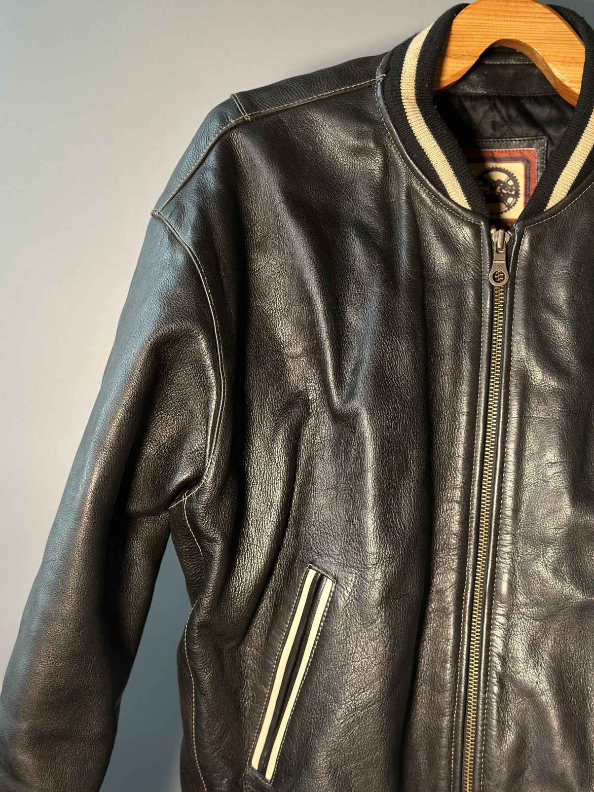 Vintage Nickelson Classic vintage leather jacket made in Asia Size US XL / EU 56 / 4 - 16 Thumbnail