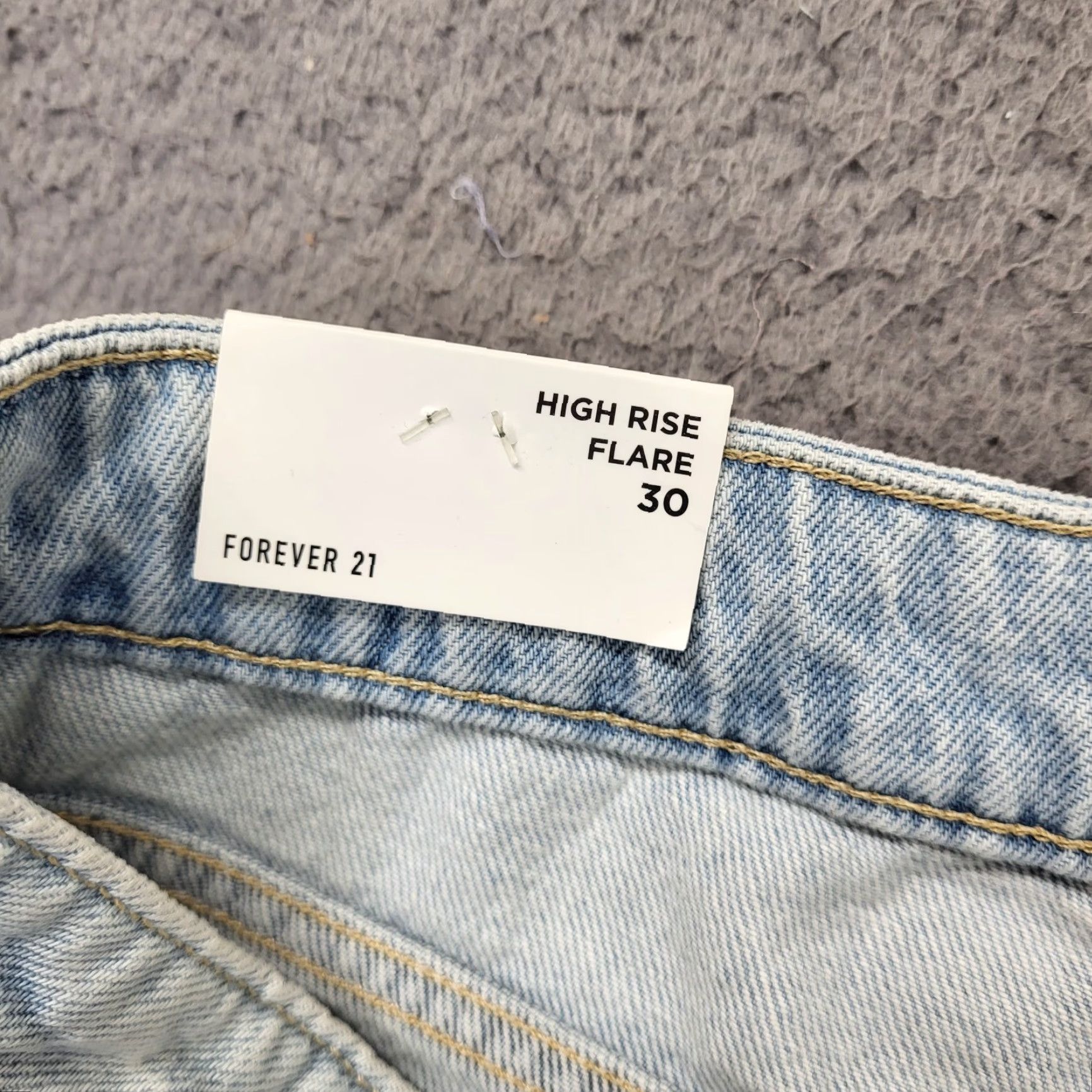 Forever 21 FOREVER 21 Jeans Women's Size 30 Blue High Rise Slim Fit Flared Hippie Boho Jeans Size 30" / US 8 / IT 44 - 6 Thumbnail