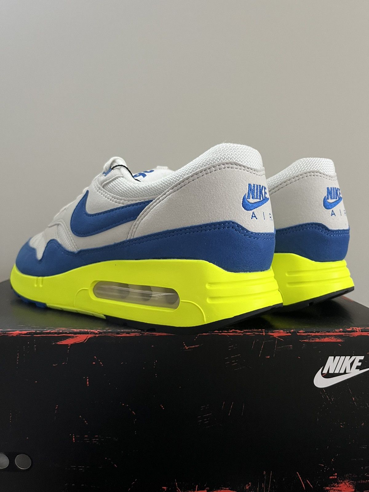 Nike Nike Air Max 1 '86 OG Big Bubble Air Max Day Royal Blue/Volt Size US 9.5 / EU 42-43 - 5 Thumbnail