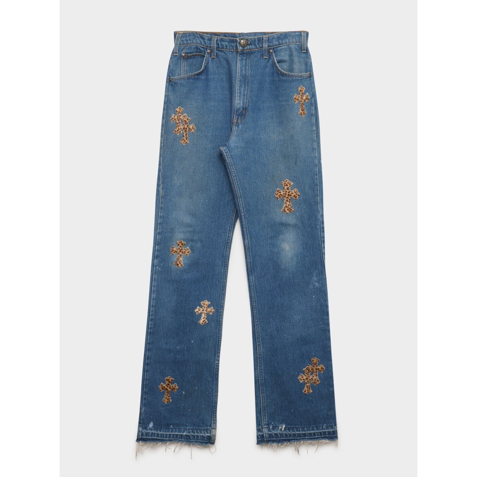 Chrome Hearts Cheetah Patched Levi’s Jeans Size US 33 - 1 Thumbnail