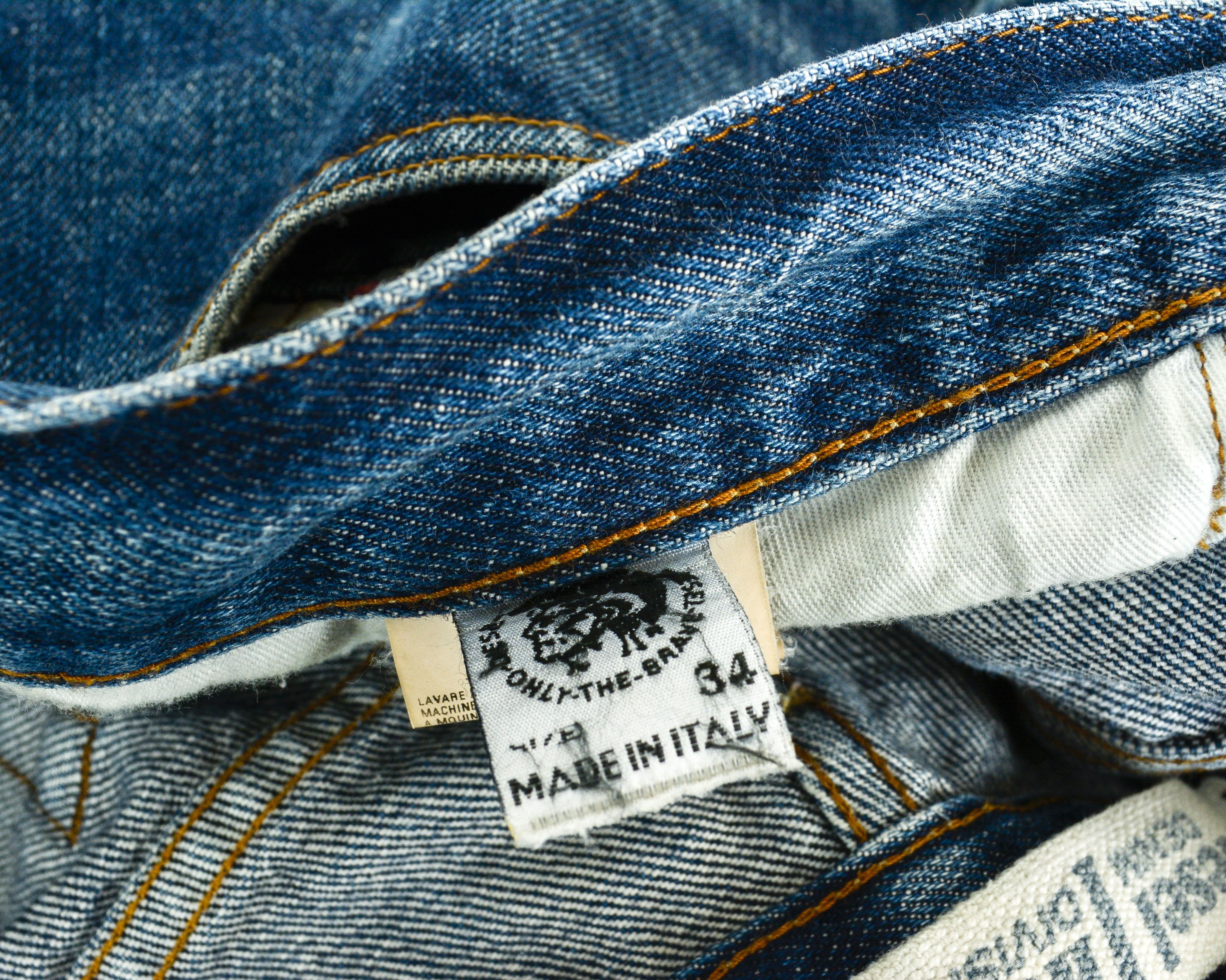 Diesel Kulter Mens W34 L30 Reg Straight Made in Italy Jeans Pants Size US 34 / EU 50 - 11 Thumbnail