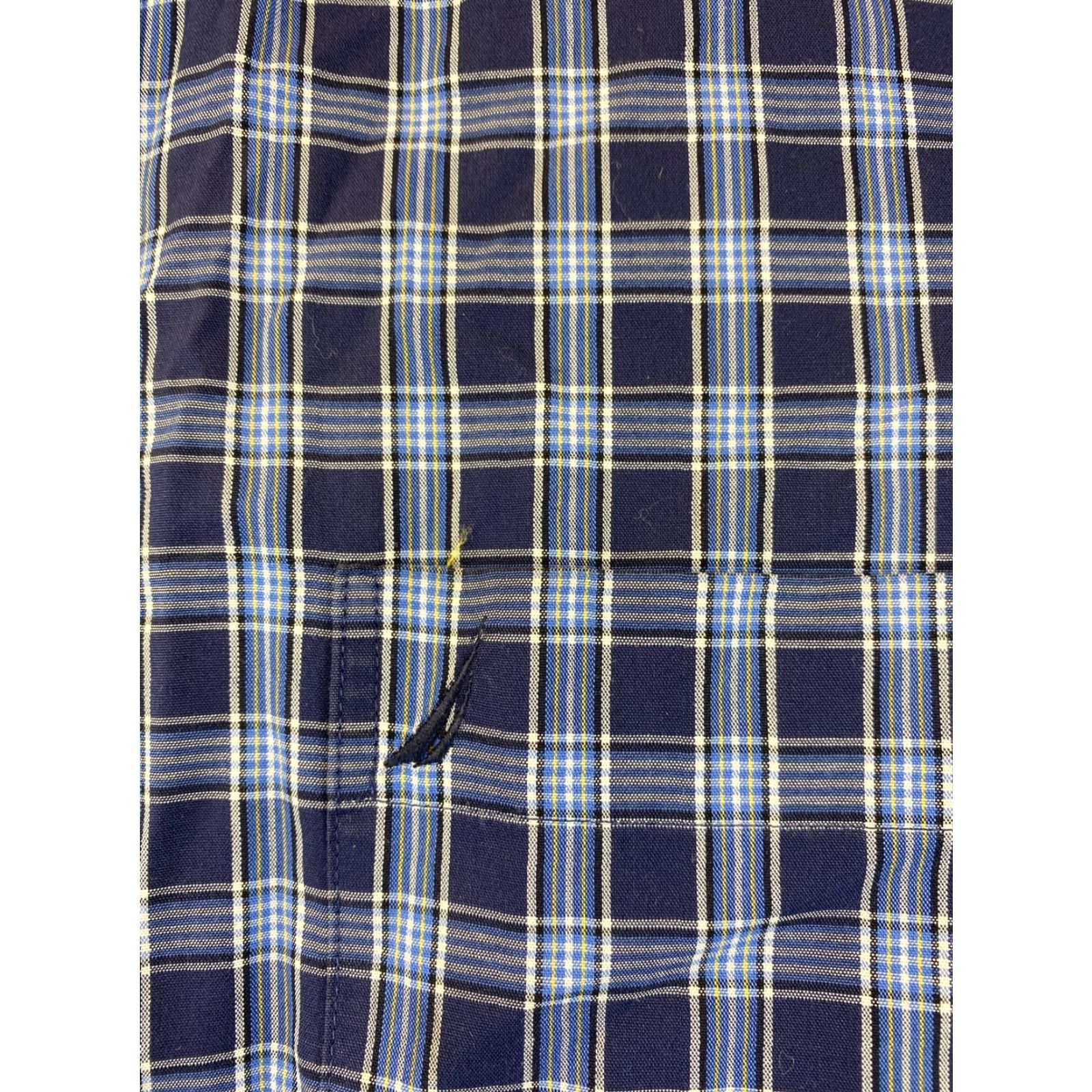 Nautica Nautica Dress Shirt Men Blue Cotton Long Sleeve Small S Check 14.5 Point Collar Barrel Cuff Regular Size Country-Region of Manufacture: China Size 36R - 6 Thumbnail