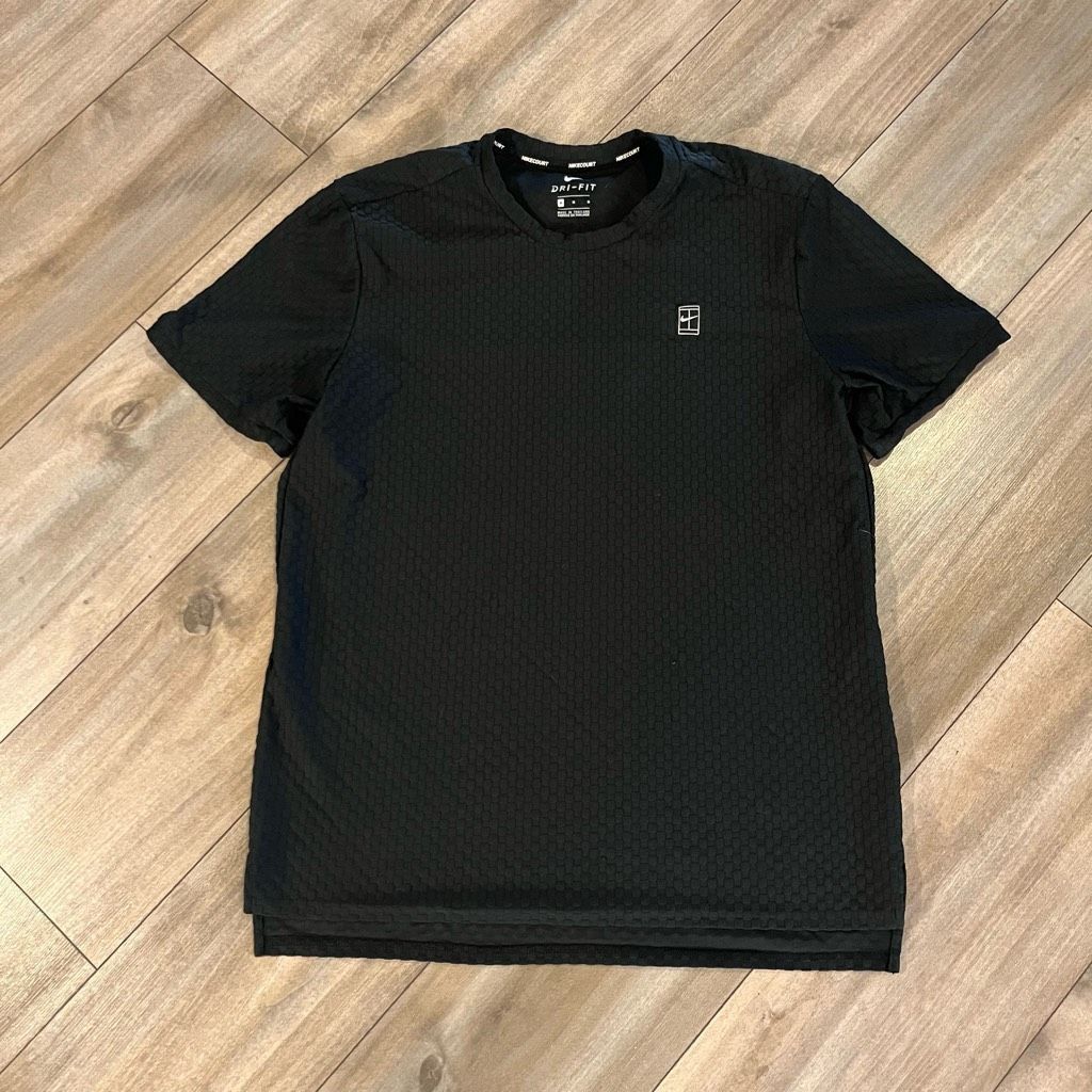 Nike Nike Black Athletic Tennis Workout Shirt Men Medium Bin Size US M / EU 48-50 / 2 - 1 Thumbnail