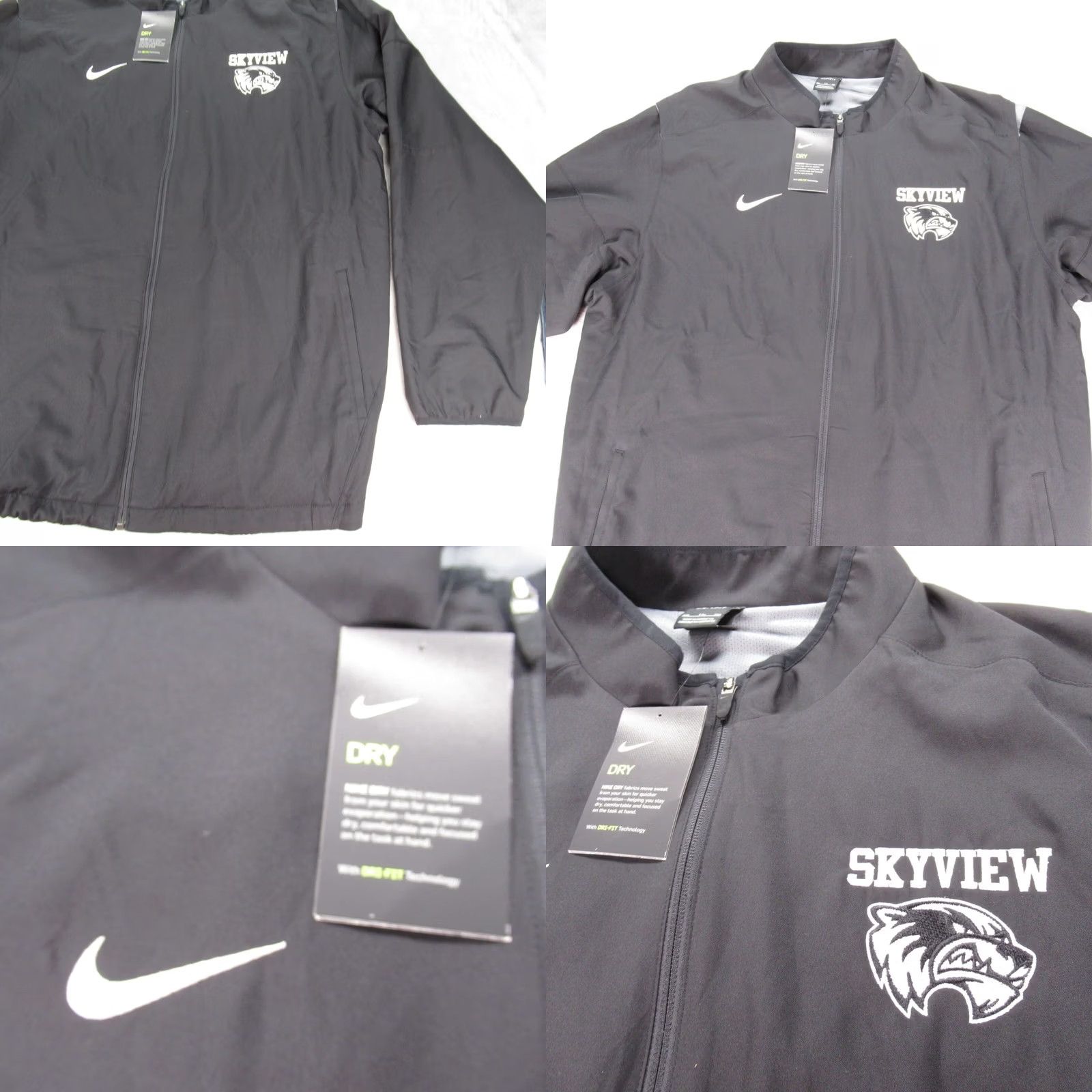 Nike Nike Skyview Wolverines Jacket Mens 2XL Black Full Zip Windbreaker Outdoor Sports Winter Fall Size US XXL / EU 58 / 5 - 8 Thumbnail