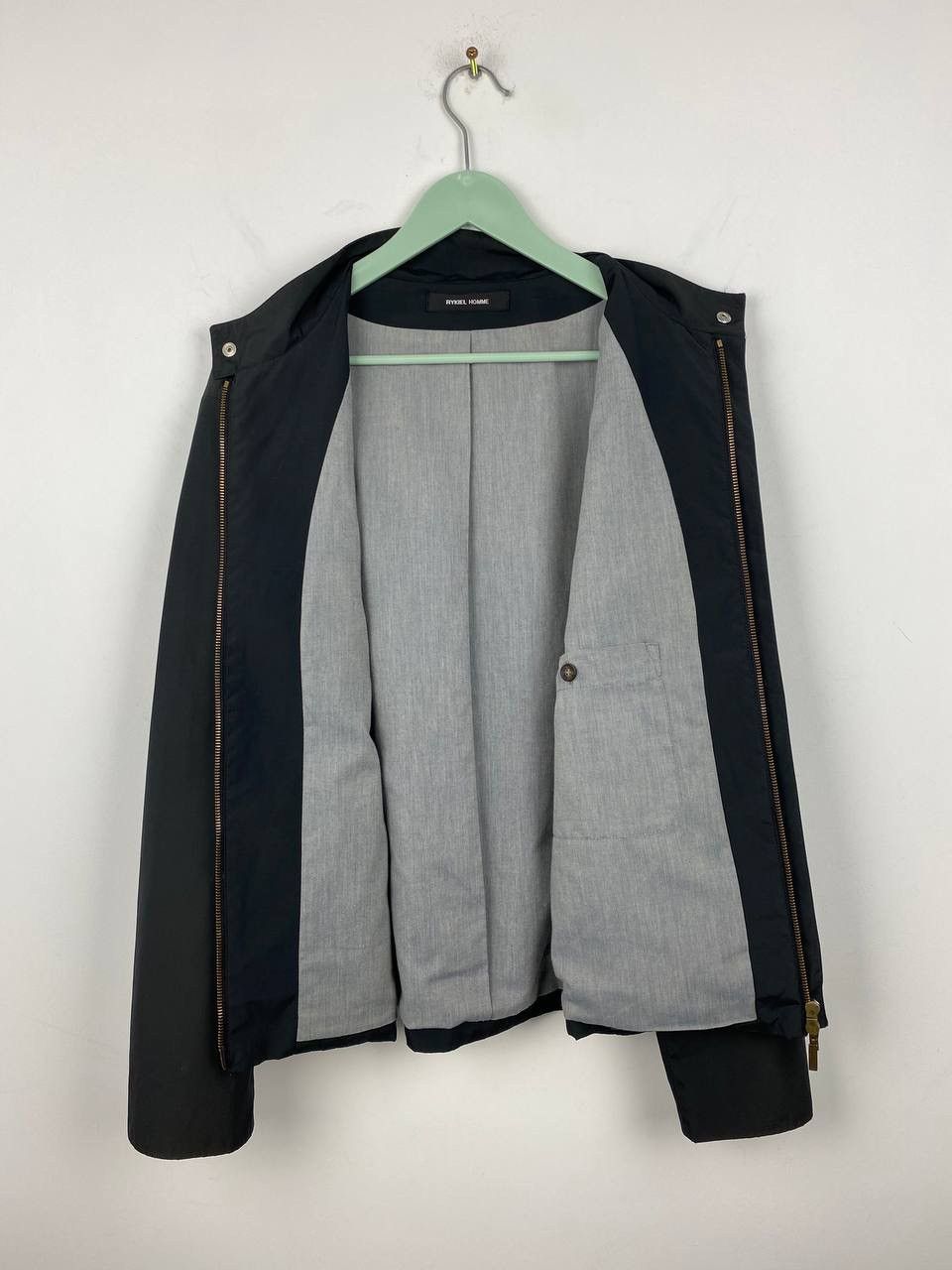 Sonia Rykiel Vintage Sonia Rykiel Homme Bomber Jacket Size L Black Size US L / EU 52-54 / 3 - 13 Thumbnail