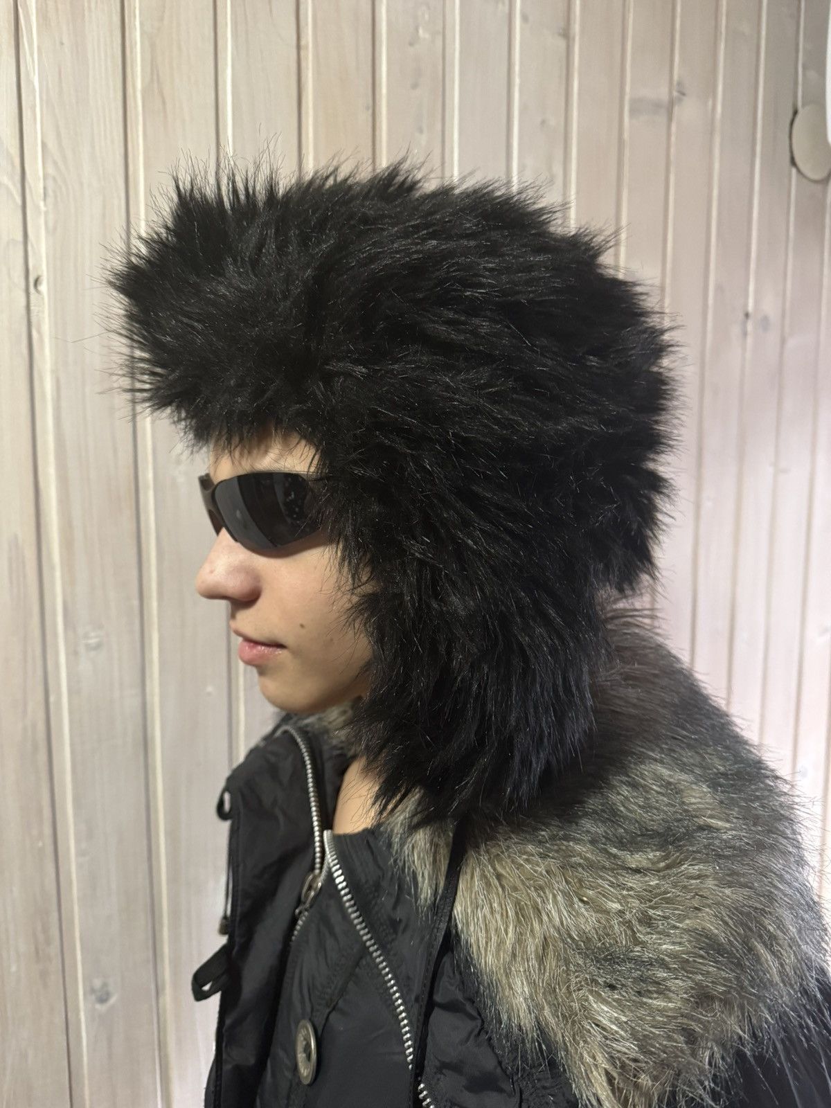 Vintage Y2K Fur Ushanka Vintage Fuzzy Trapper Hat Size ONE SIZE - 3 Thumbnail