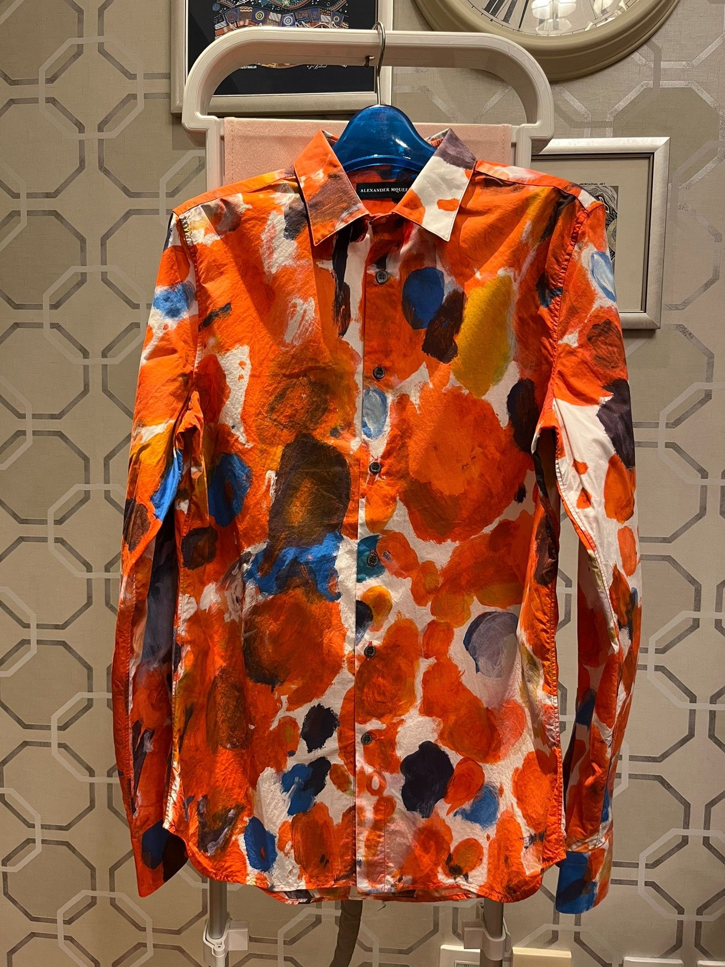 Alexander McQueen Alexander McQueen Oil Painting Print Shirt Size US M / EU 48-50 / 2 - 1 Thumbnail
