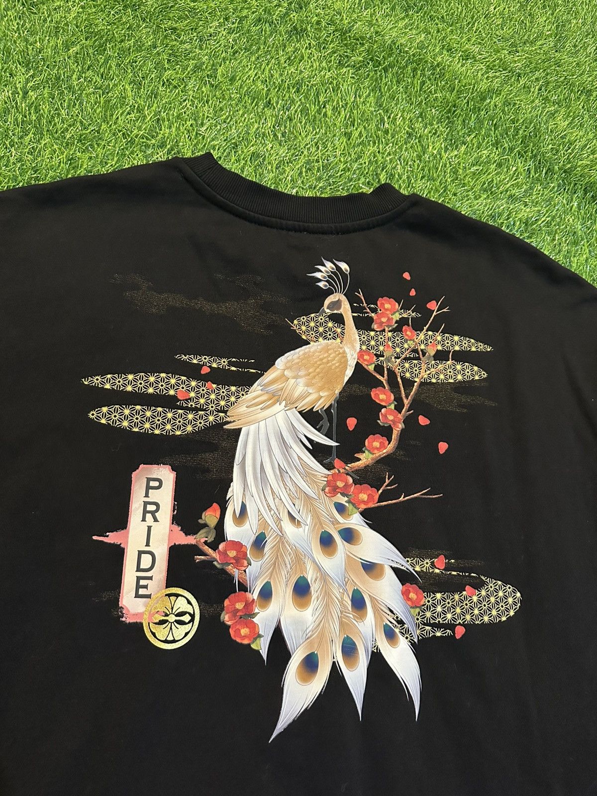 Evisu Evisu PEACOCK AND TSUBAKI PRINT SWEATSHIRT Size Medium Size M / US 6-8 / IT 42-44 - 4 Thumbnail