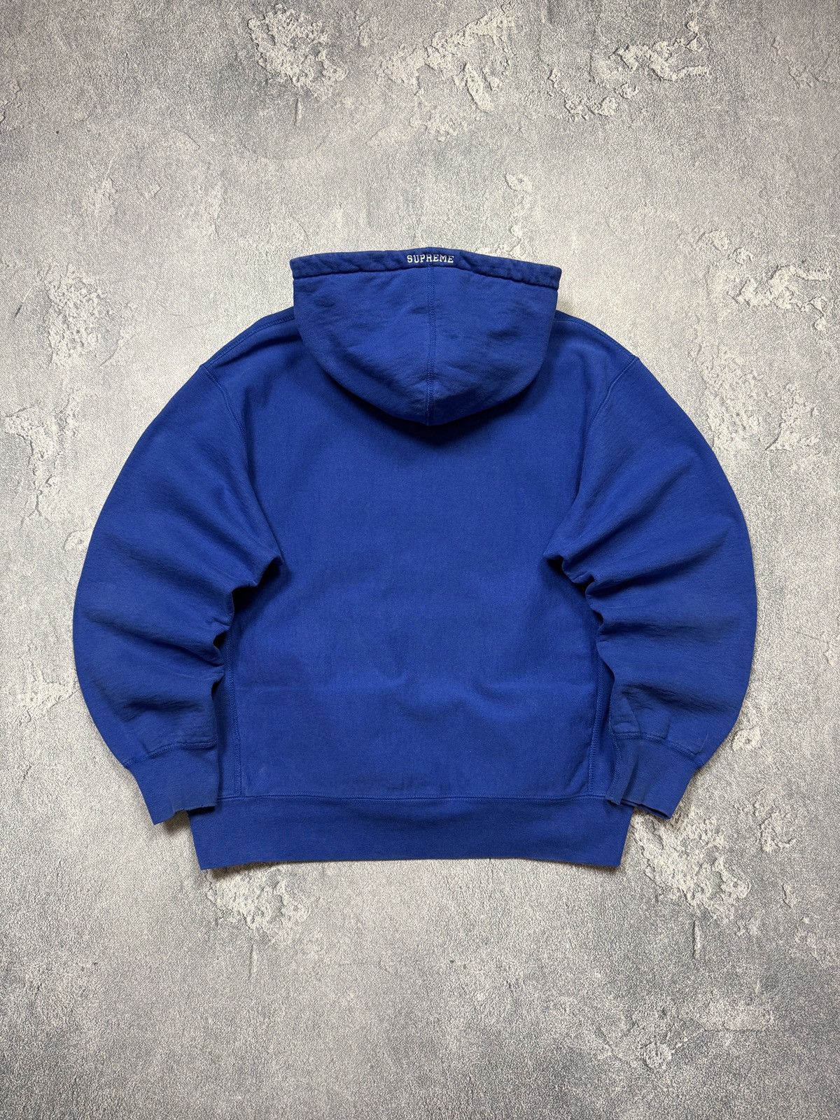 Supreme Supreme Blue Hoodie With Logo Size US M / EU 48-50 / 2 - 2 Thumbnail