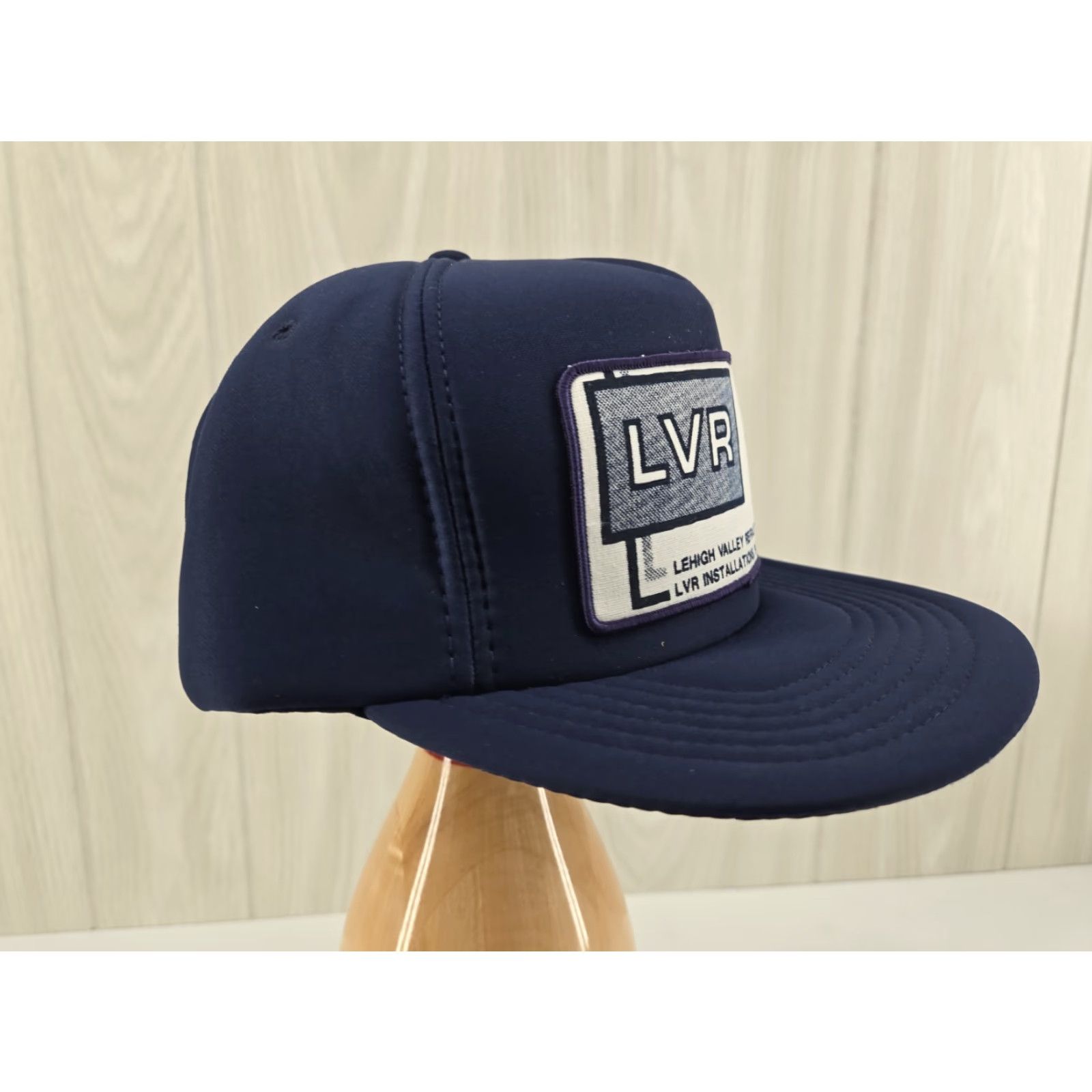 Vintage VINTAGE Lehigh Valley Refractories USA Blue Trucker Hat Snapback Men Adjustable Blue USA Trucker Hat Mens Size ONE SIZE - 5 Thumbnail