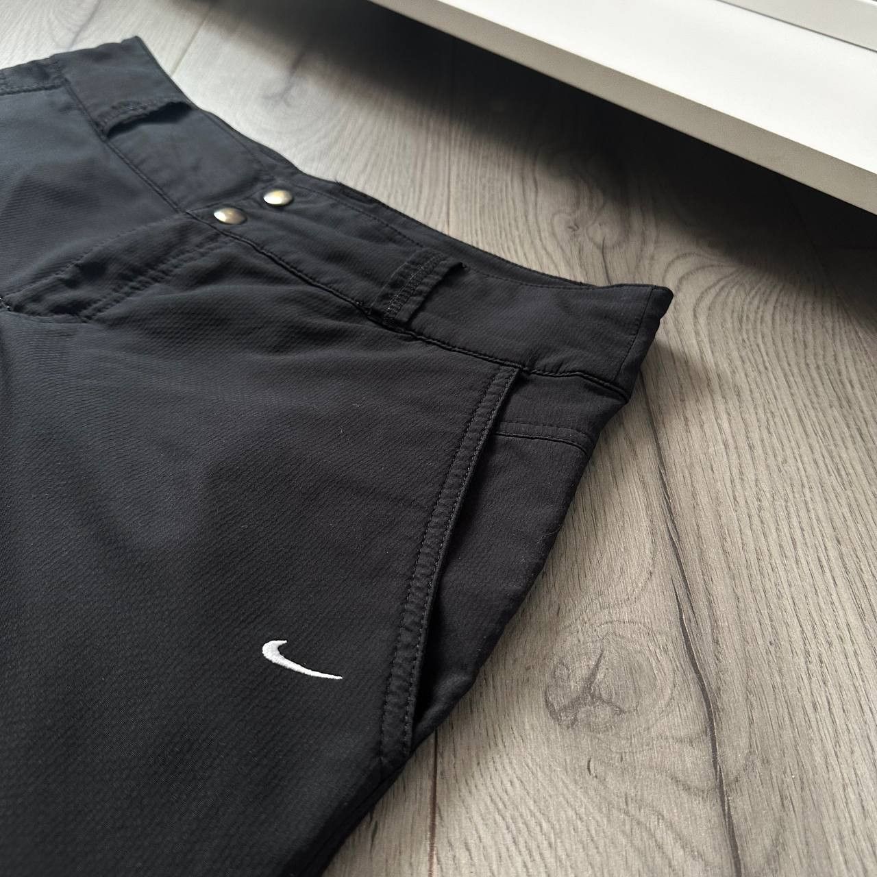 Nike × Vintage Nike y2k Vintage Drill Track Pants Baggy Boxy Swoosh Logo Size US 34 / EU 50 - 6 Thumbnail