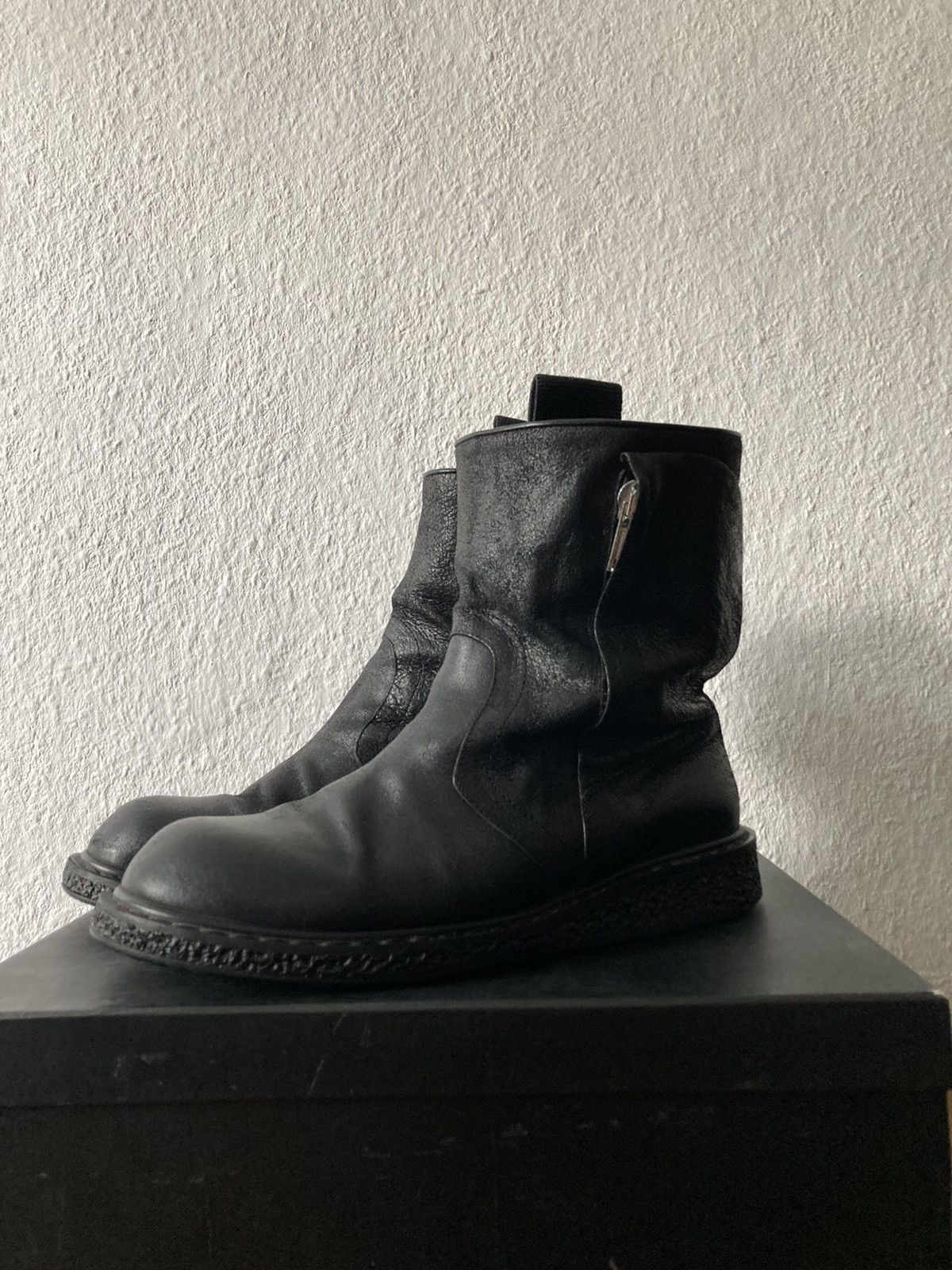 Rick Owens F/W 09 "CRUST" Blistered Lamb Leather Cargo Creeper IT43,5 Size US 10.5 / EU 43-44 - 11 Thumbnail