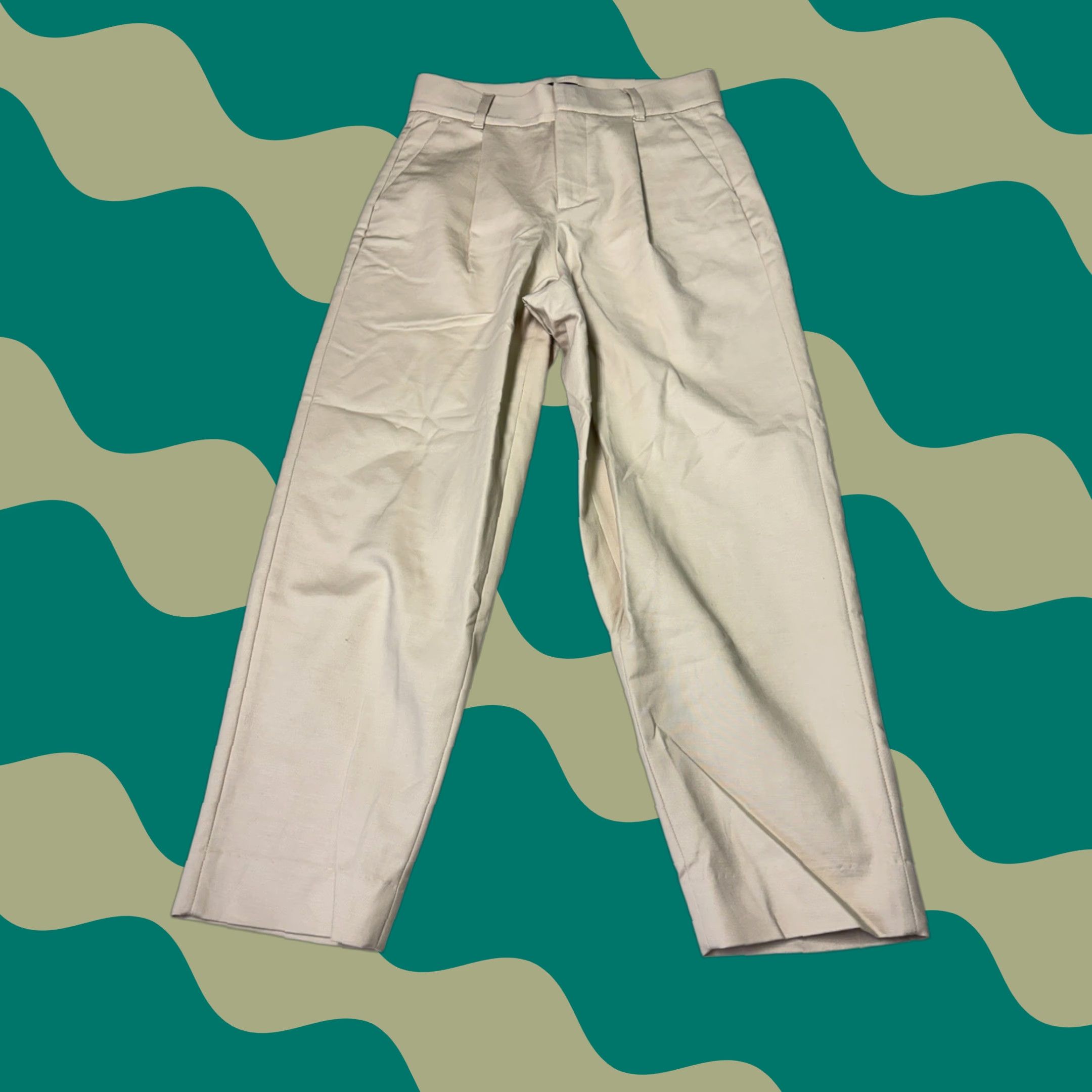 Banana Republic VINTAGE? No. Banana Republic Pants Dress Pants 00P Beige High Rise Pleated Balloon Tapered Leg Womens XS? Size 24" / US 00 / IT 34 - 1 Thumbnail
